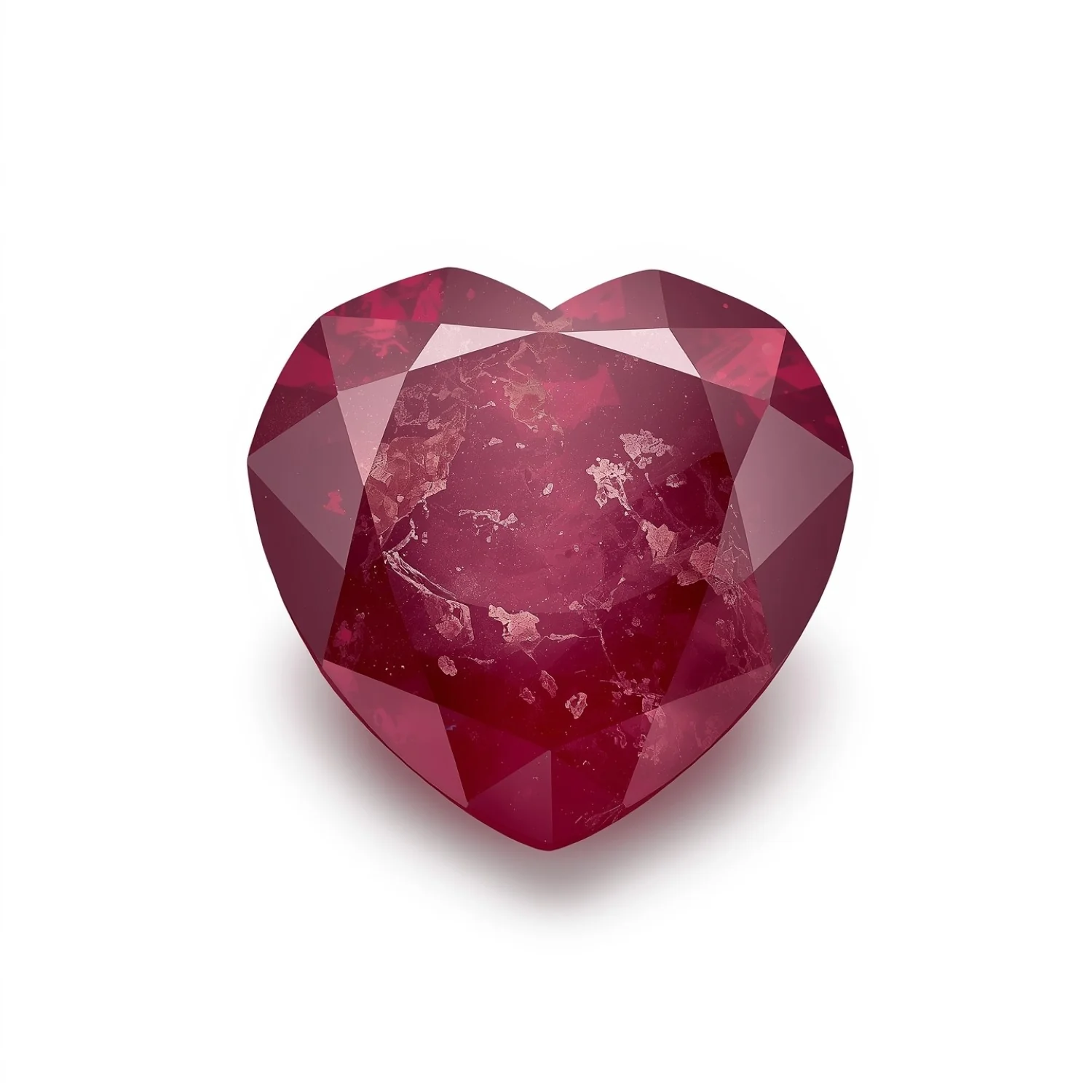 Red Jade 10PC Tiny 5x5 MM Heart Faceted Red Sparkling Semi Precious Loose Gemstone - Image 2