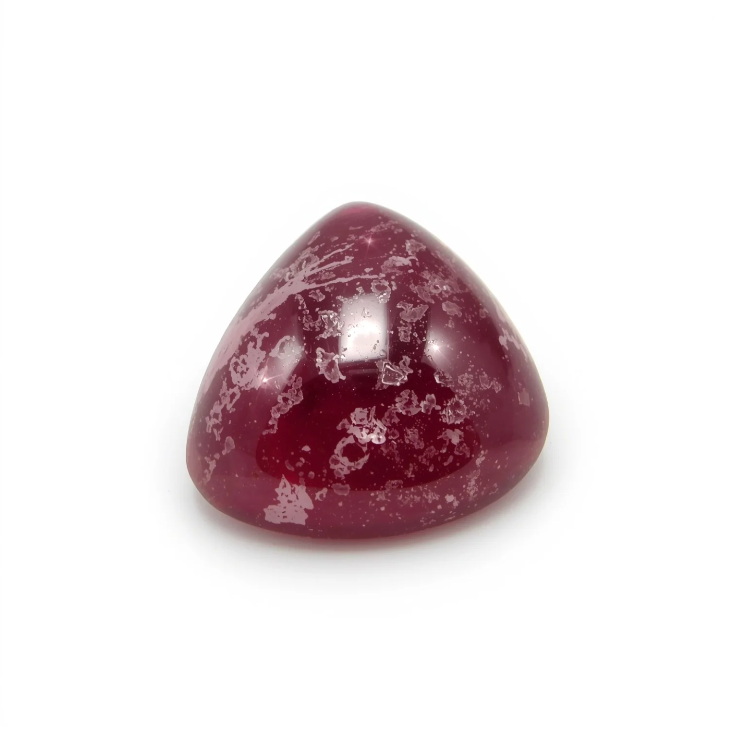Red Jade 10PC Tiny 5x5 MM Triangle Cabochon Red Natural semi Precious Gems