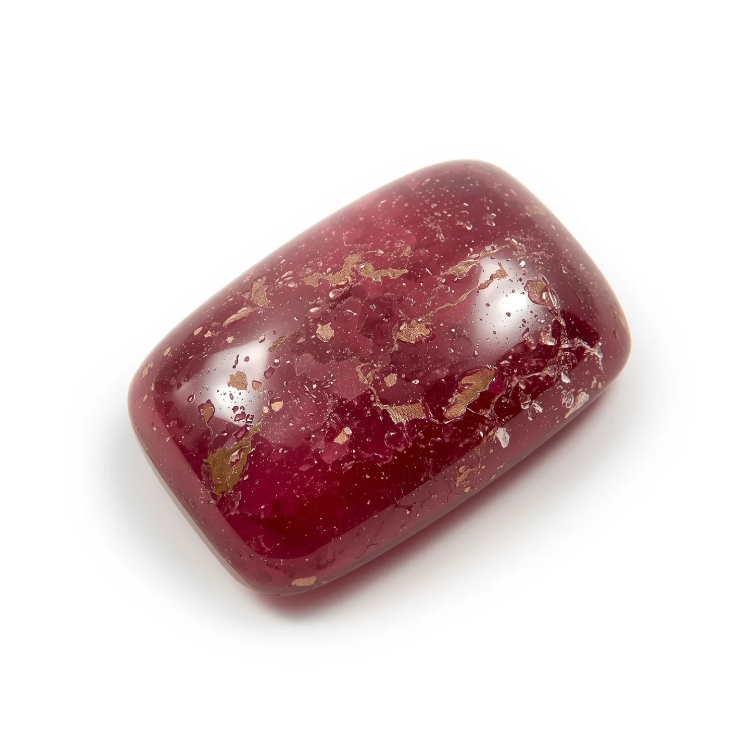 Red Jade 1PC Large 9x11 MM Emerald Cabochon Red Pure semi Precious Precious Gemstone - Image 2