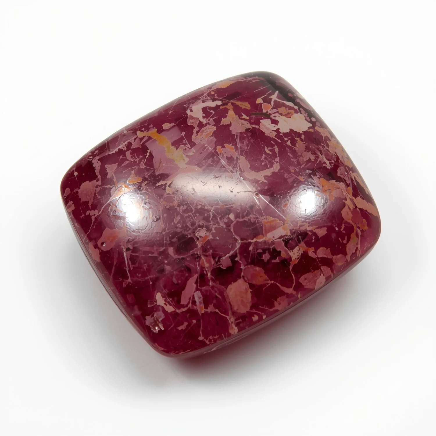 Red Jade 1PC Medium 9x9 MM Cushion Cabochon Red Fiery semi Precious Loose Gemstone