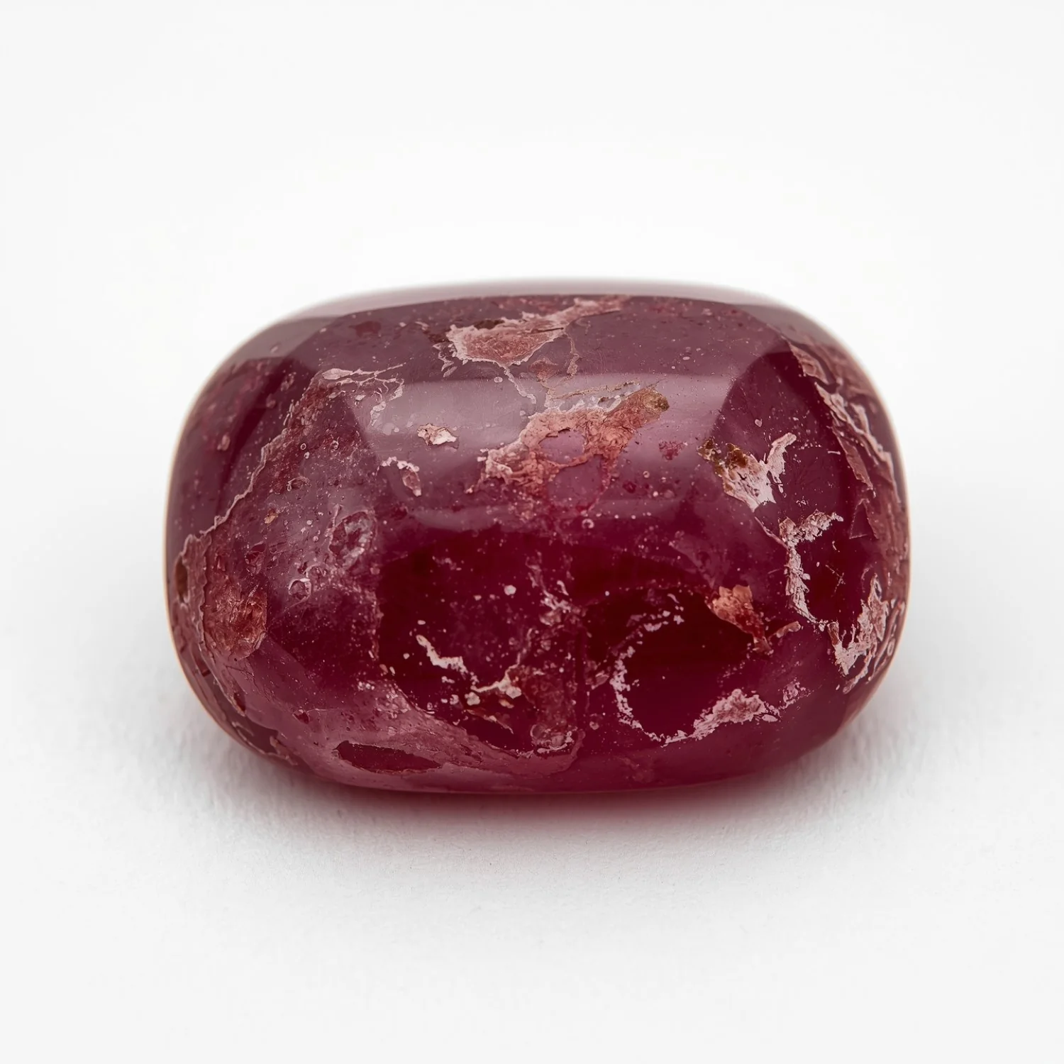 Red Jade 1PC Small 7x9 MM Emerald Cabochon Red Natural semi Precious Loose Gemstone - Image 2