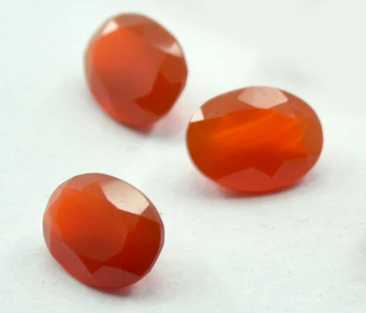 Red Onyx 1PC Chunky 13x18 MM Oval Faceted Red Fiery Semi Precious Gems