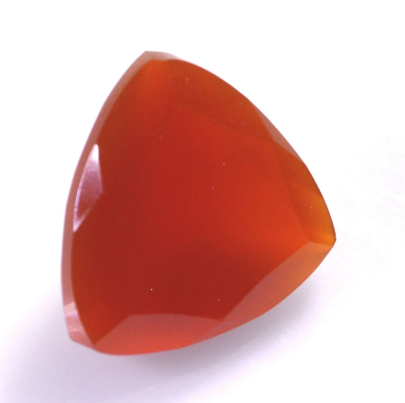 Red Onyx 1PC Chunky 15x15 MM Triangle Faceted Red Superior Semi Precious Loose Gemstone - Image 3