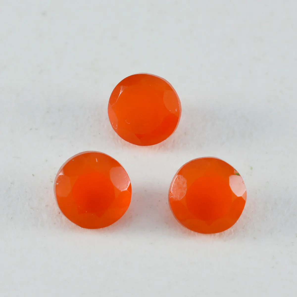 Red Onyx 1PC Large 10x10 MM Round Faceted Red Shine Semi Precious Loose Gems