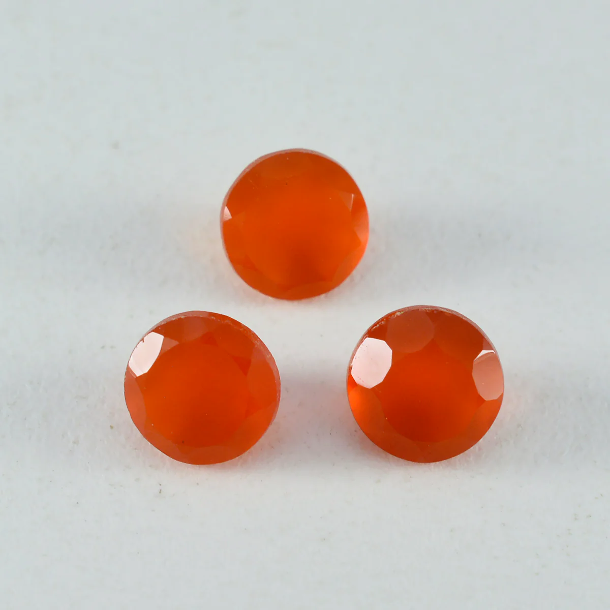 Red Onyx 1PC Large 10x10 MM Round Faceted Red Shine Semi Precious Loose Gems - Image 4