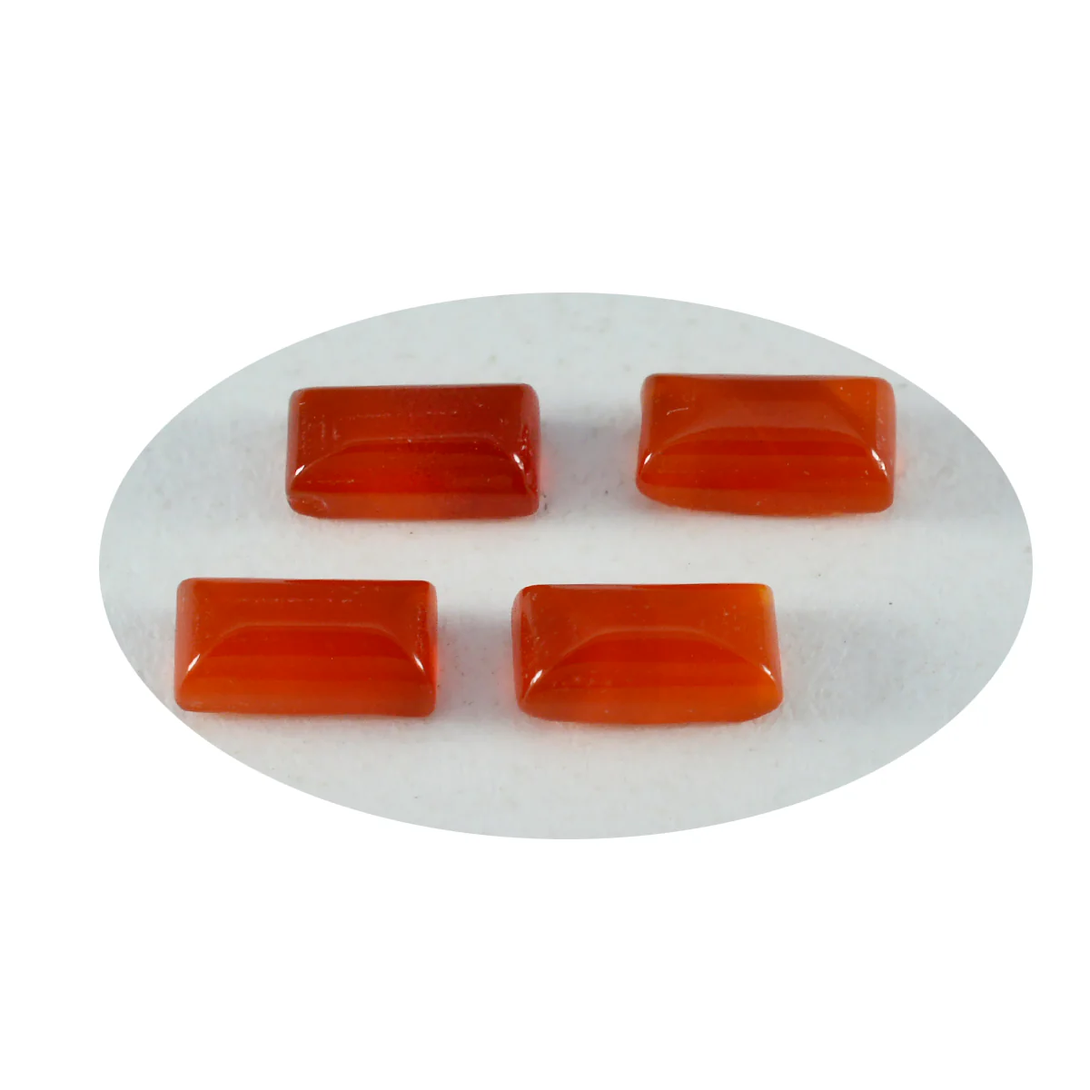 Red Onyx 1PC Medium 7x14 MM Baguette Cabochon Red Polished semi Precious Precious Gemstone