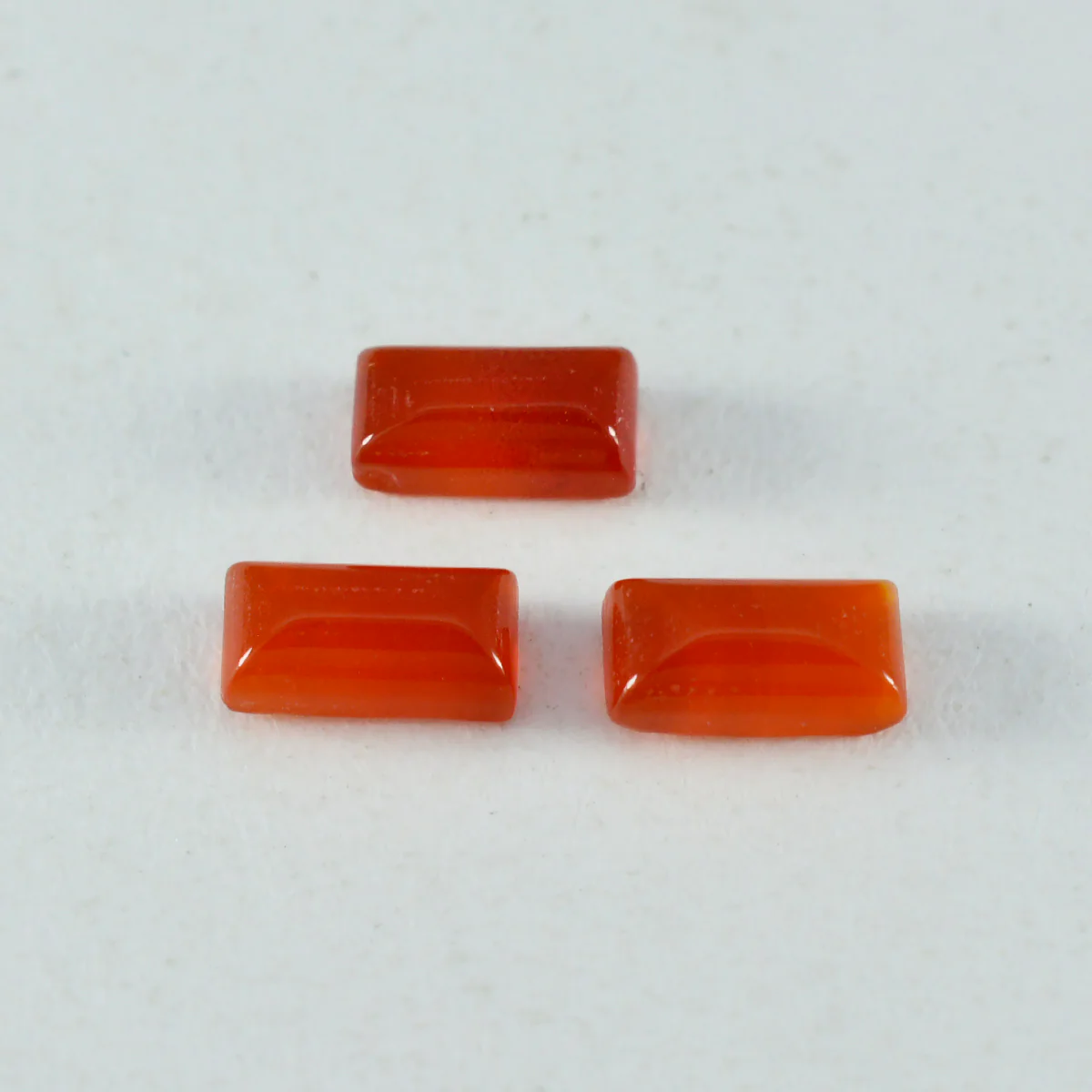Red Onyx 1PC Medium 7x14 MM Baguette Cabochon Red Polished semi Precious Precious Gemstone - Image 3