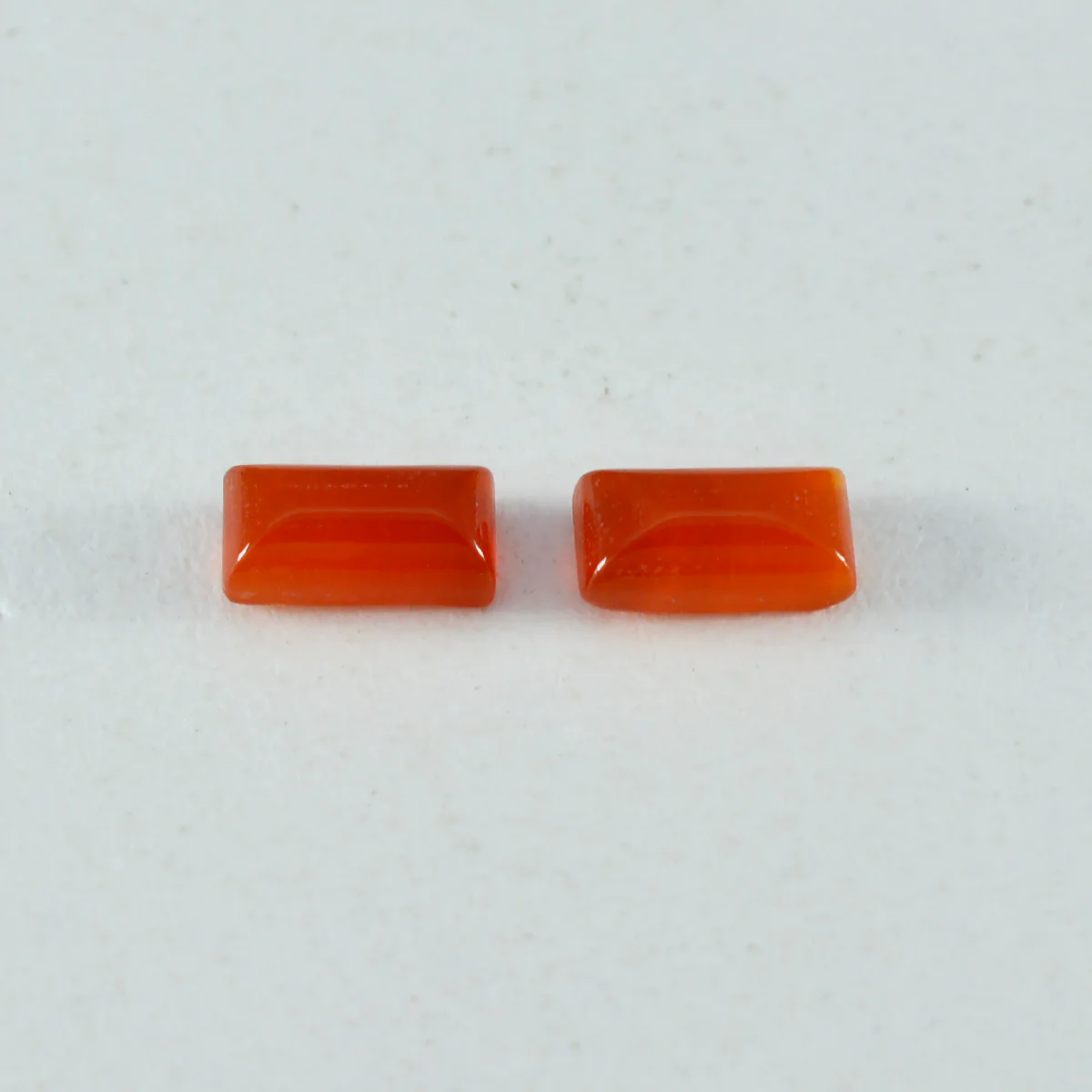 Red Onyx 1PC Small 5x10 MM Baguette Cabochon Red Brilliant semi Precious Loose Gemstones - Image 3