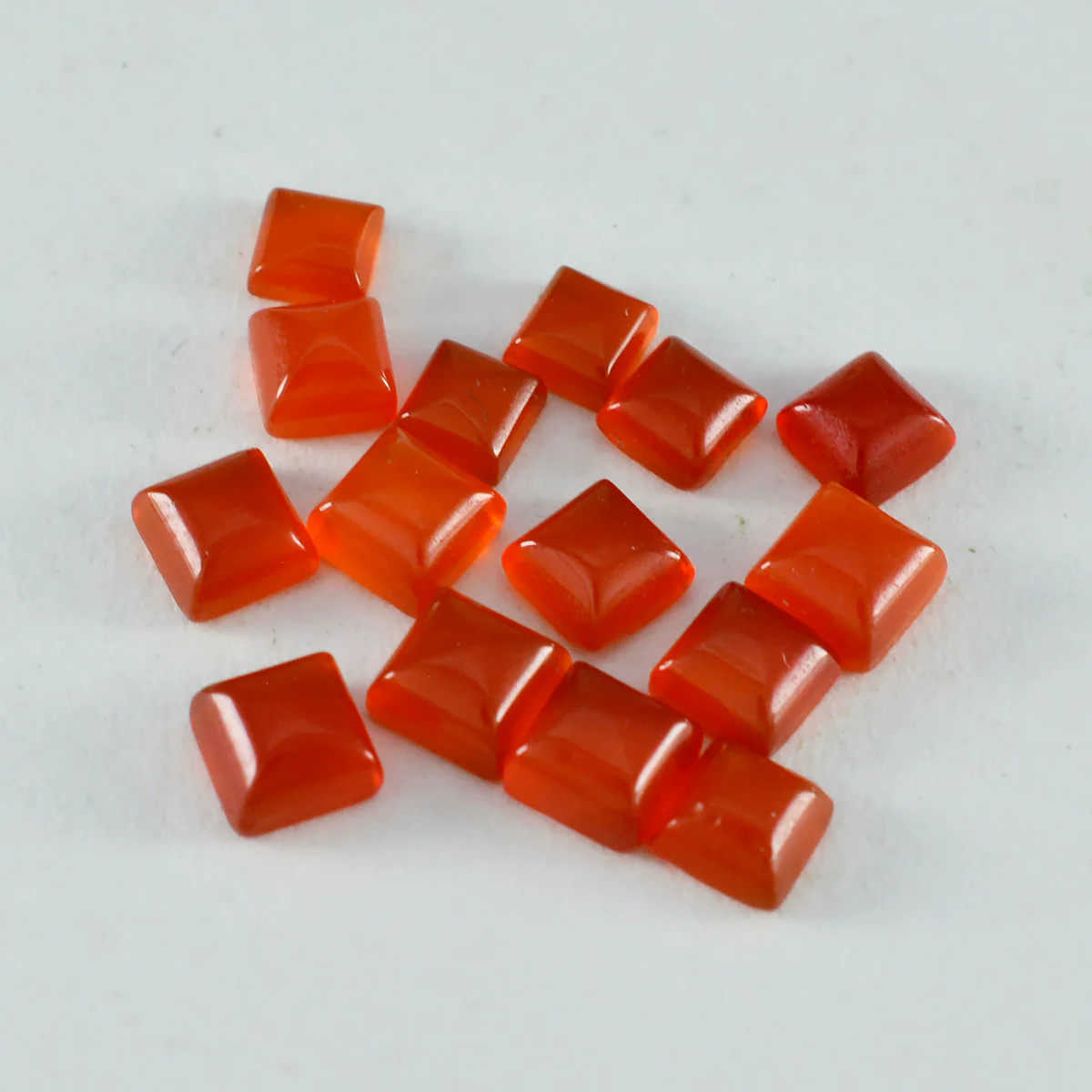 Red Onyx 1PC Small 7x7 MM Square Cabochon Red Superior semi Precious Loose Gemstone