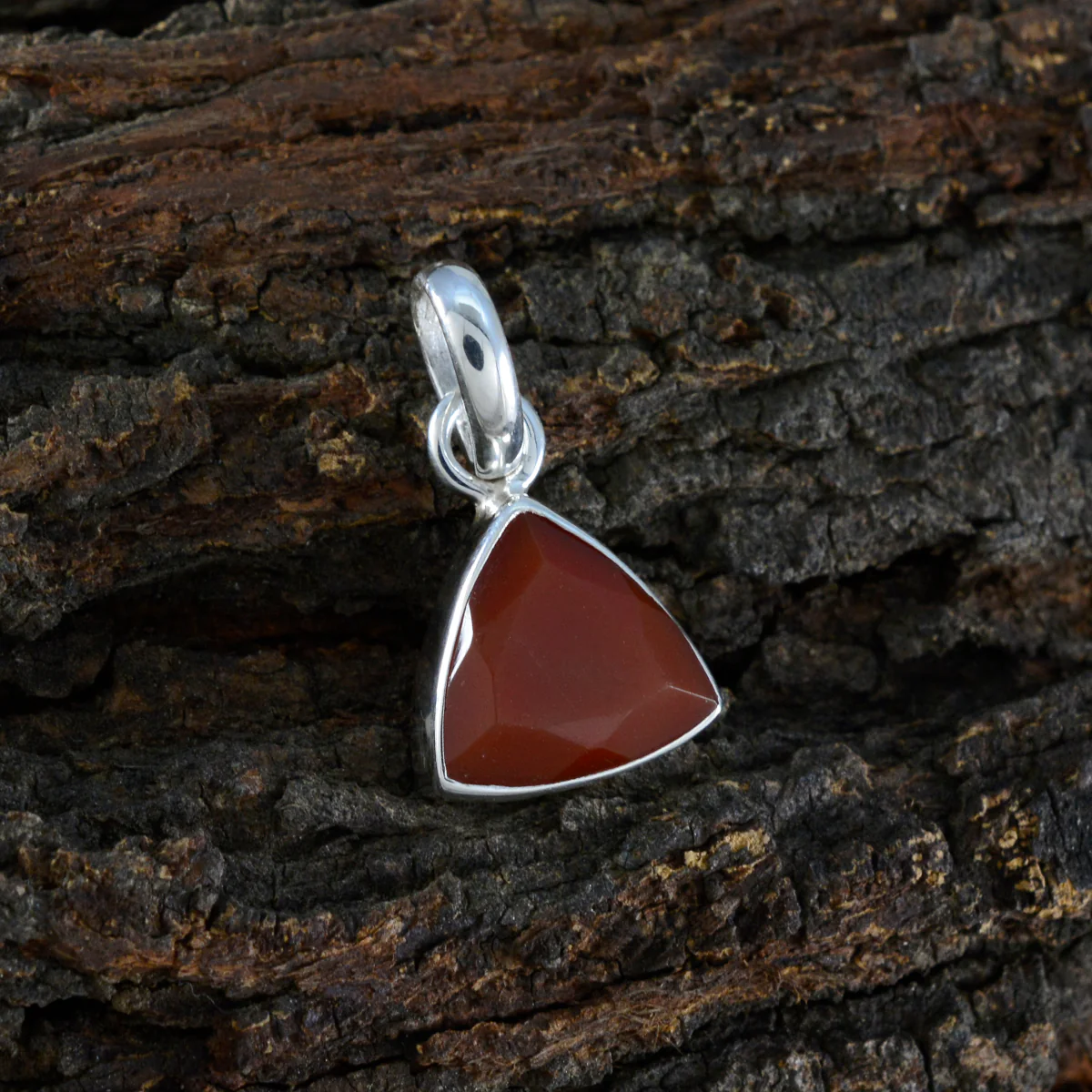Red Onyx Dainty Turkish Sterling Silver Solitaire Aaliyah Glamorous Red Pendant Jewellery - Image 2