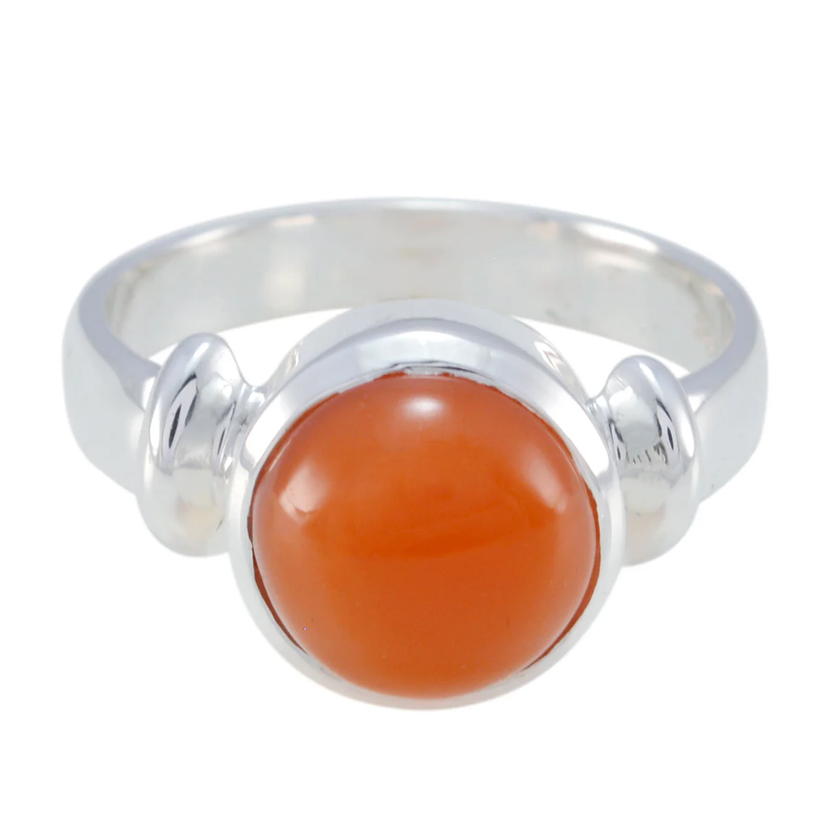 Red onyx Solitaire French 925 Sterling Silver Red Gems Tiny Contemporary Ring Jewelry