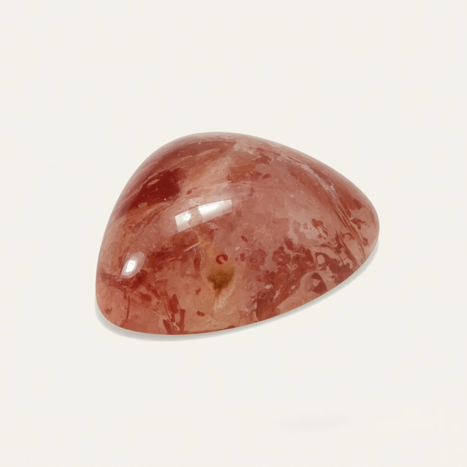 Red Strawberry Quartz 10PC Tiny 3x3 MM Triangle Cabochon Red Superior semi Precious Semi Precious Gemstone - Image 2