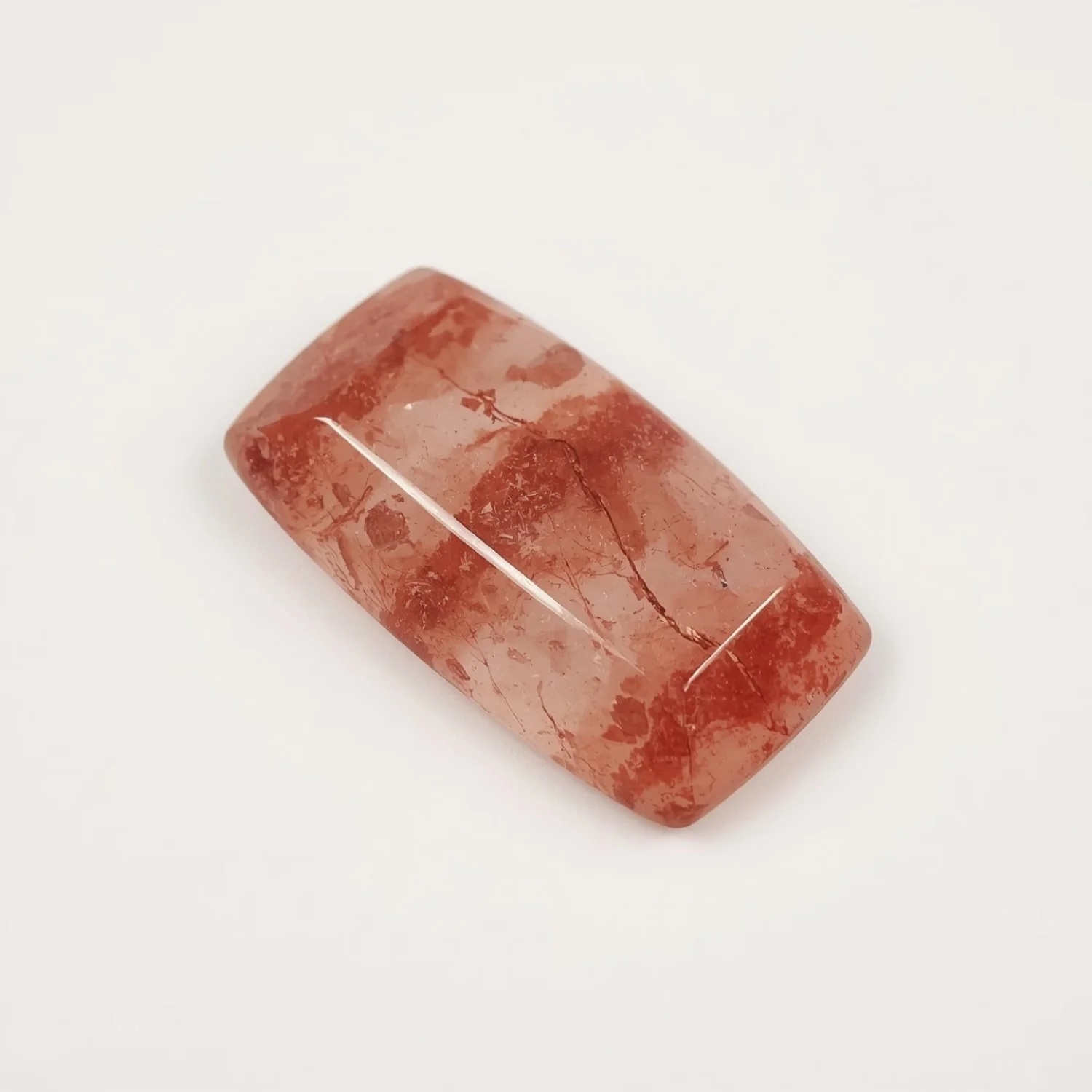 Red Strawberry Quartz 10PC Tiny 3x6 MM Baguette Cabochon Red Luster semi Precious Loose Gems