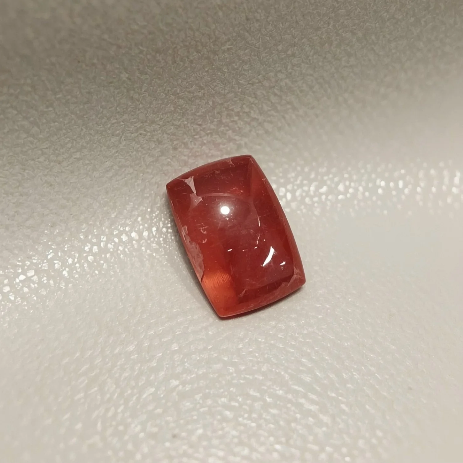 Red Strawberry Quartz 10PC Tiny 4x6 MM Emerald Cabochon Red Fiery semi Precious Loose Gemstone - Image 2