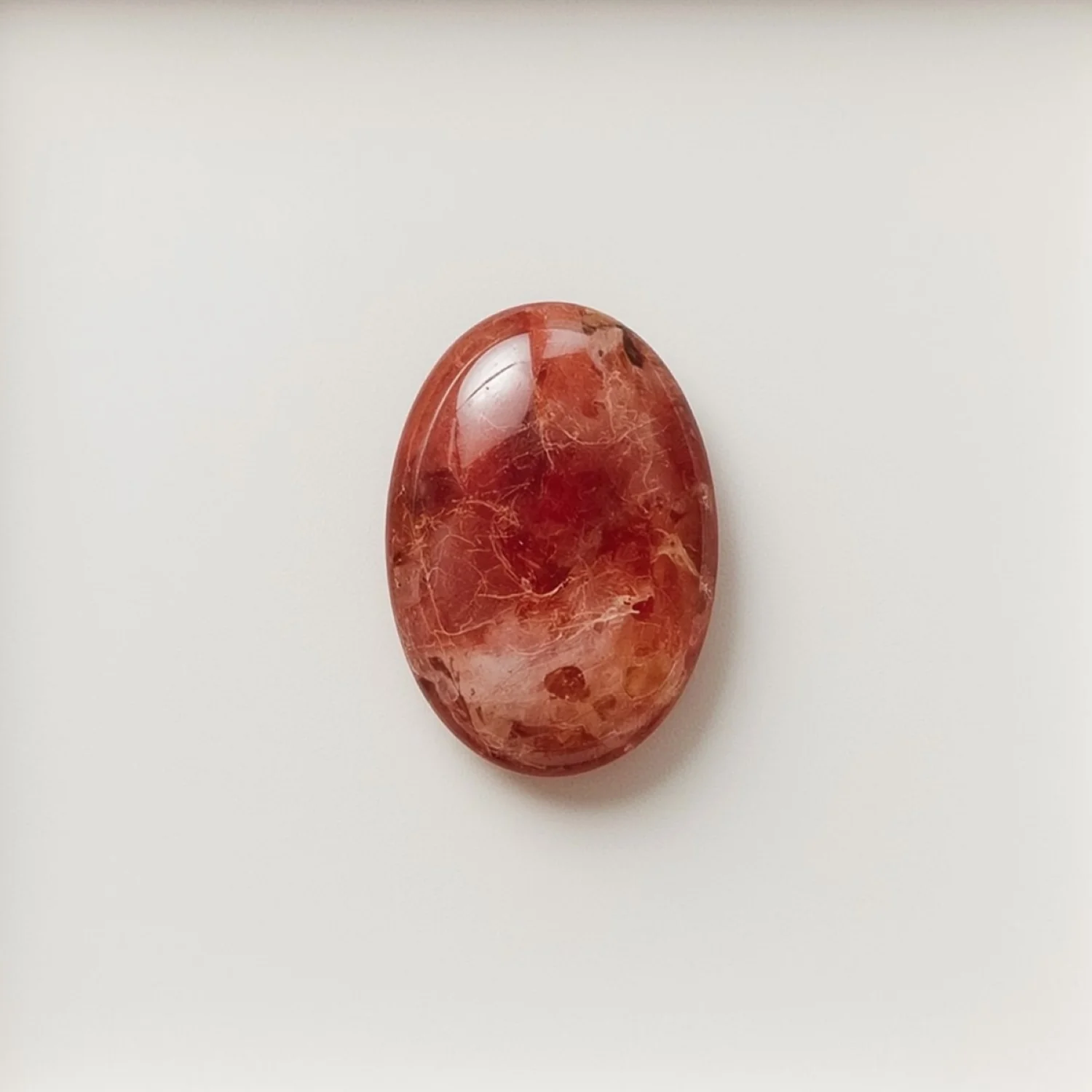 Red Strawberry Quartz 10PC Tiny 4x6 MM Oval Cabochon Red Luster semi Precious Precious Gemstone
