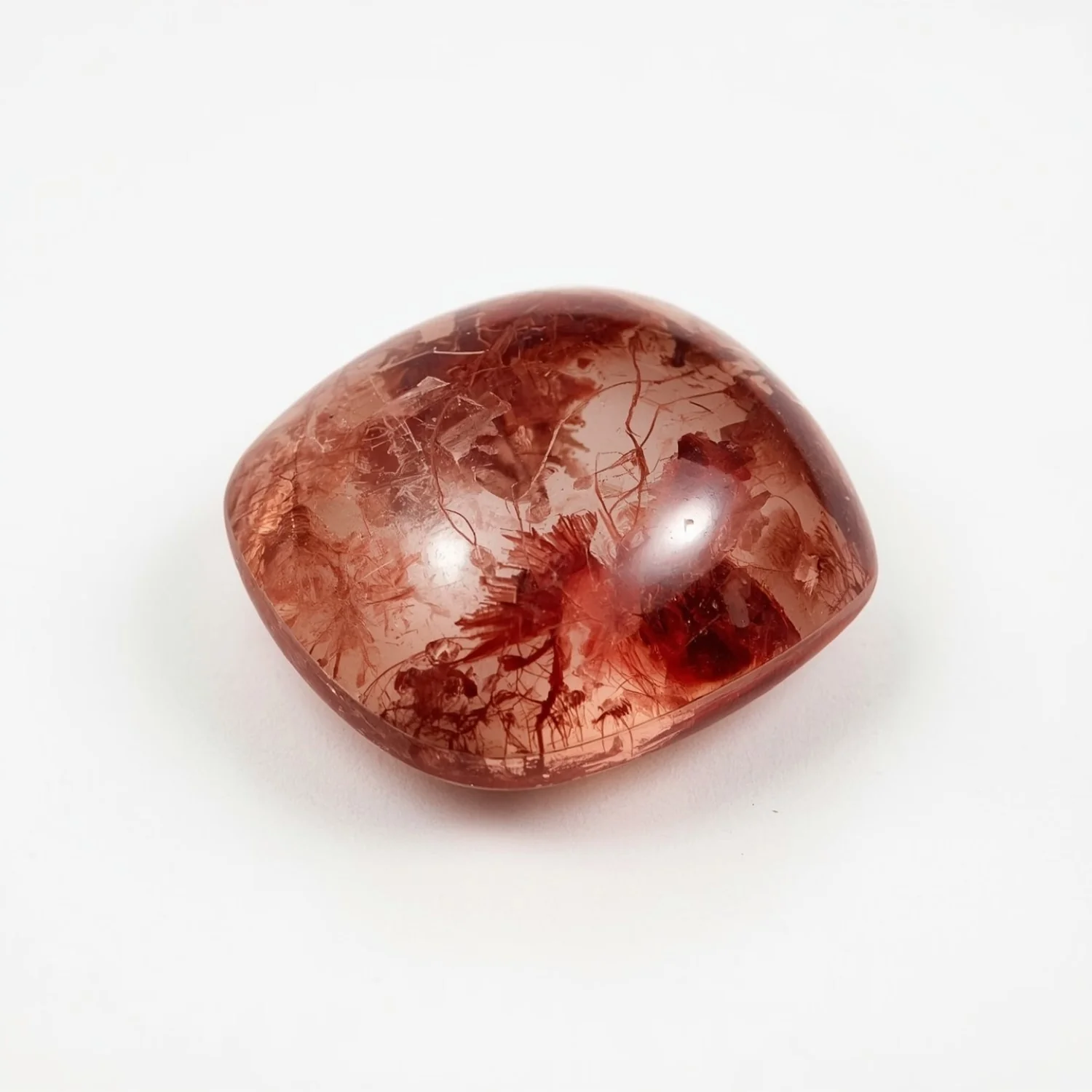 Red Strawberry Quartz 1PC Large 10x10 MM Square Cabochon Red Natural semi Precious Loose Gemstone