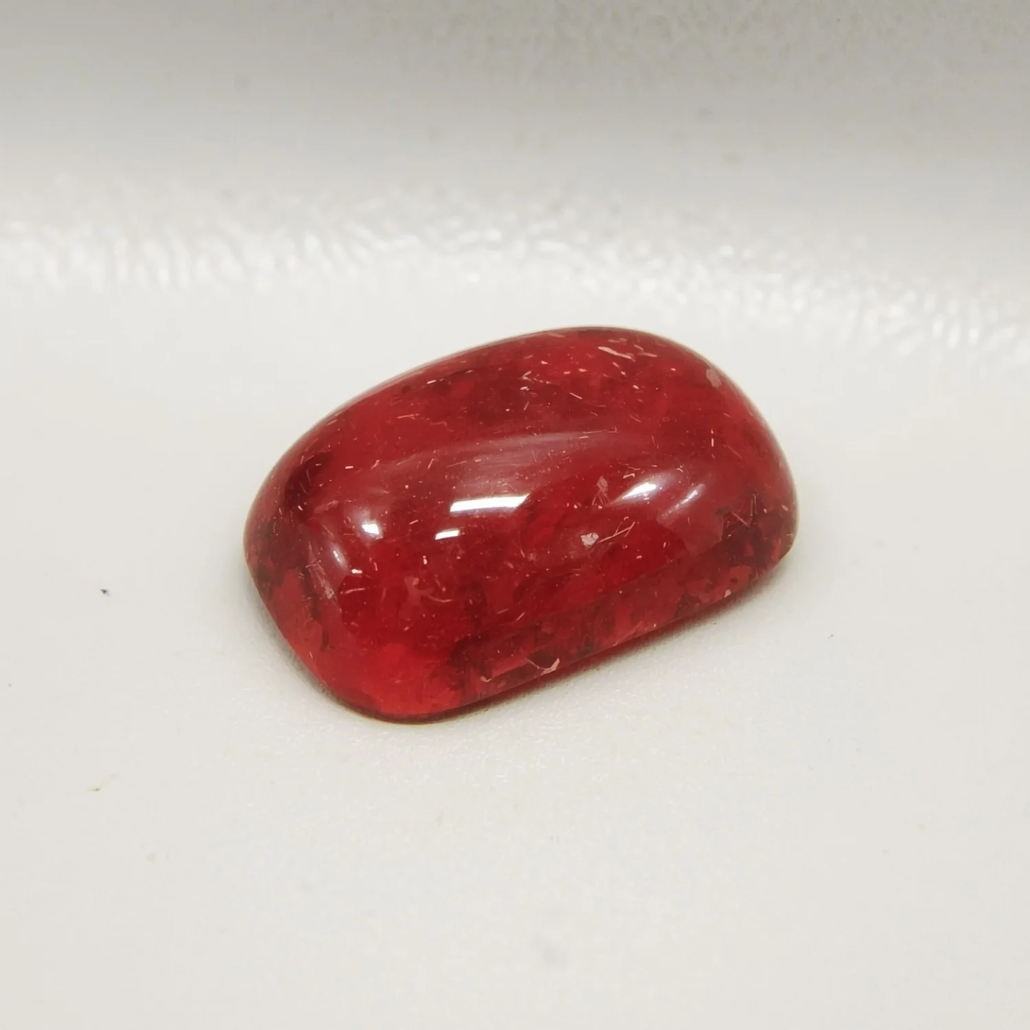 Red Strawberry Quartz 1PC Large 10x10 MM Square Cabochon Red Natural semi Precious Loose Gemstone - Image 2