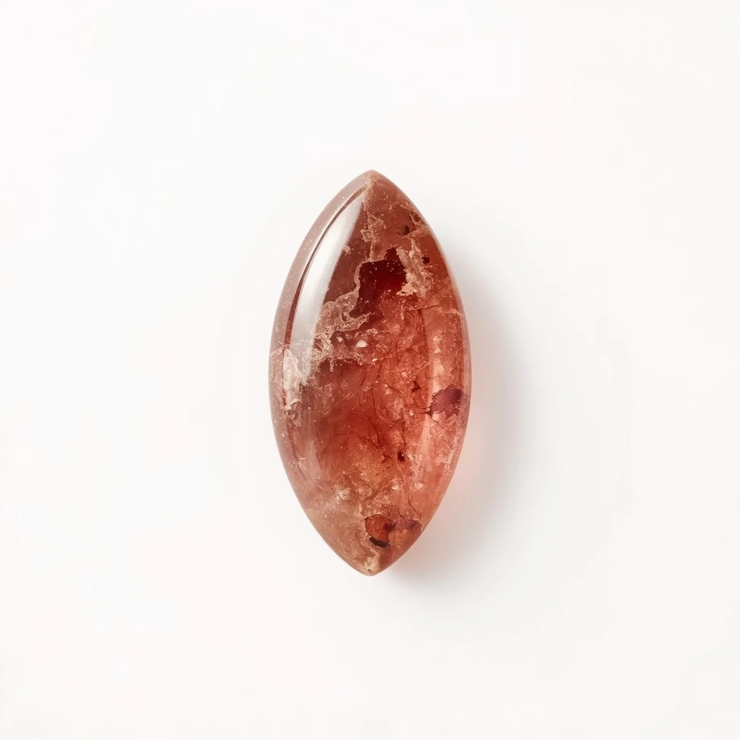Red Strawberry Quartz 1PC Small 6x12 MM Marquise Cabochon Red Superior semi Precious Semi Precious Gemstone - Image 2