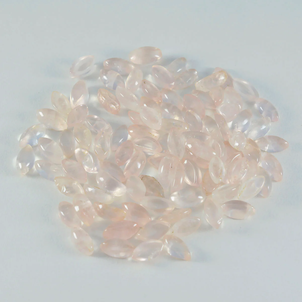 Rose Quartz 10PC Tiny 3x6 MM Marquise Cabochon Pink Brilliant semi Precious Loose Gems - Image 4