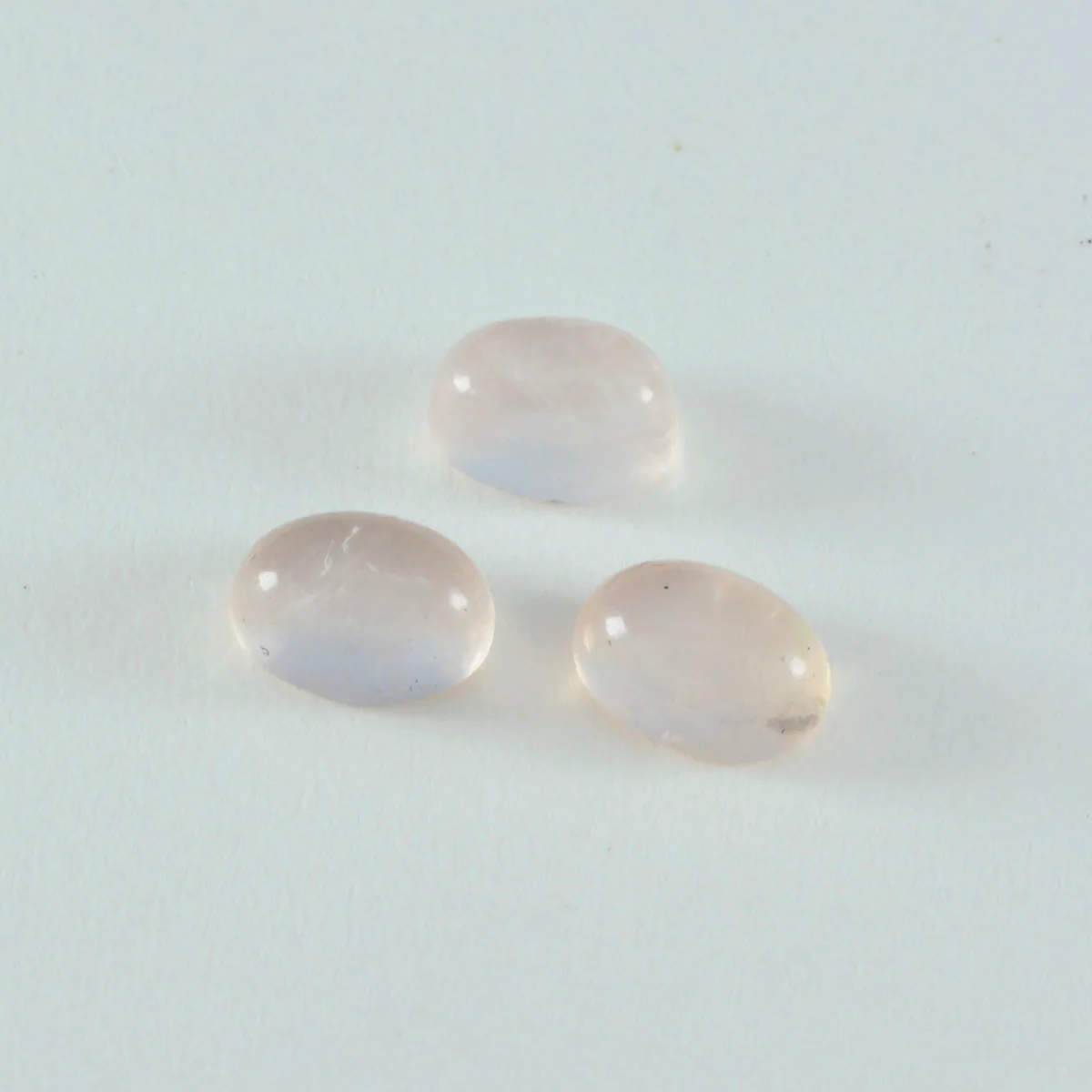 Rose Quartz 10PC Tiny 4x6 MM Oval Cabochon Pink Sparkling semi Precious Semi Precious Gemstone