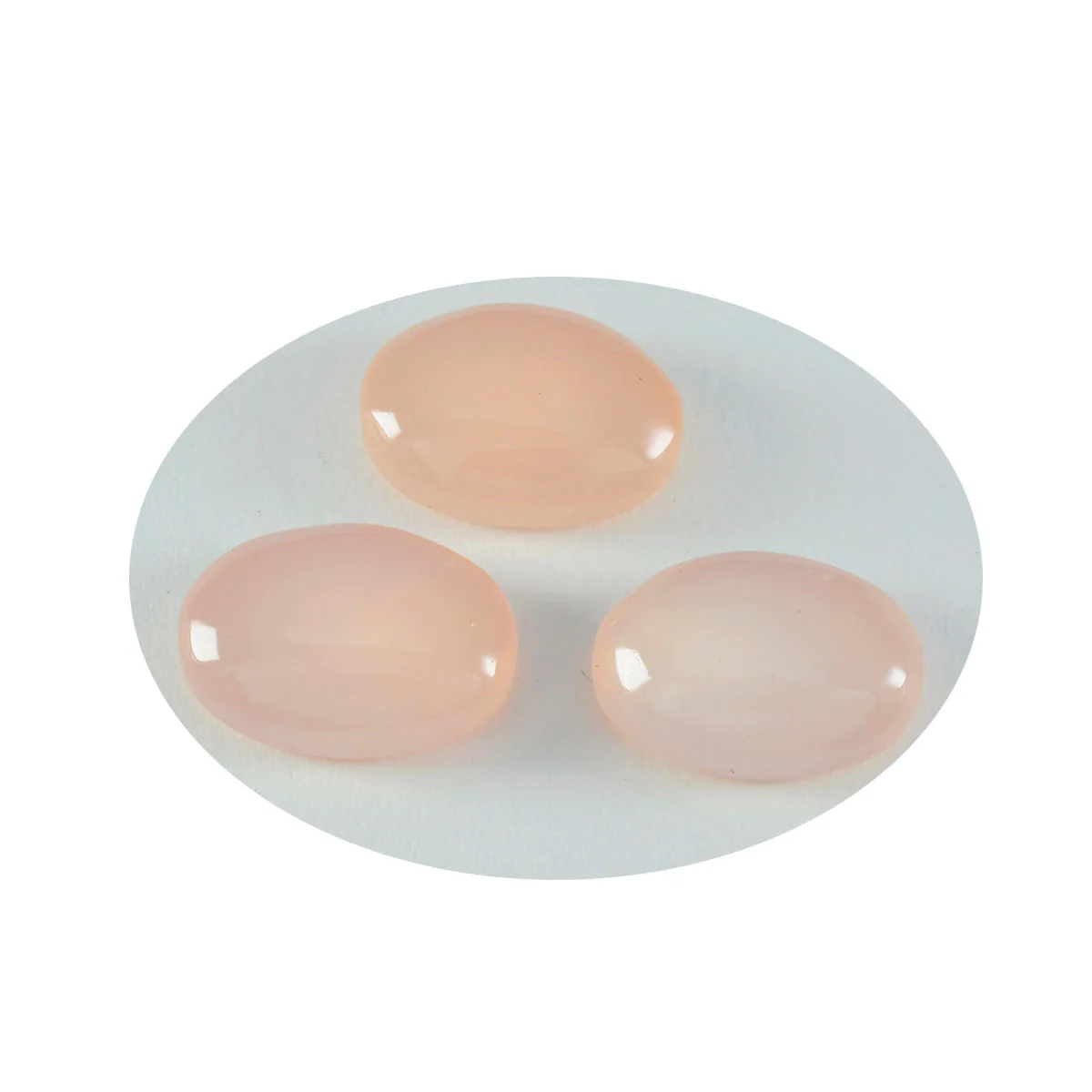 Rose Quartz 1PC Large 10x12 MM Oval Cabochon Pink Genuine semi Precious Loose Gems - Image 2