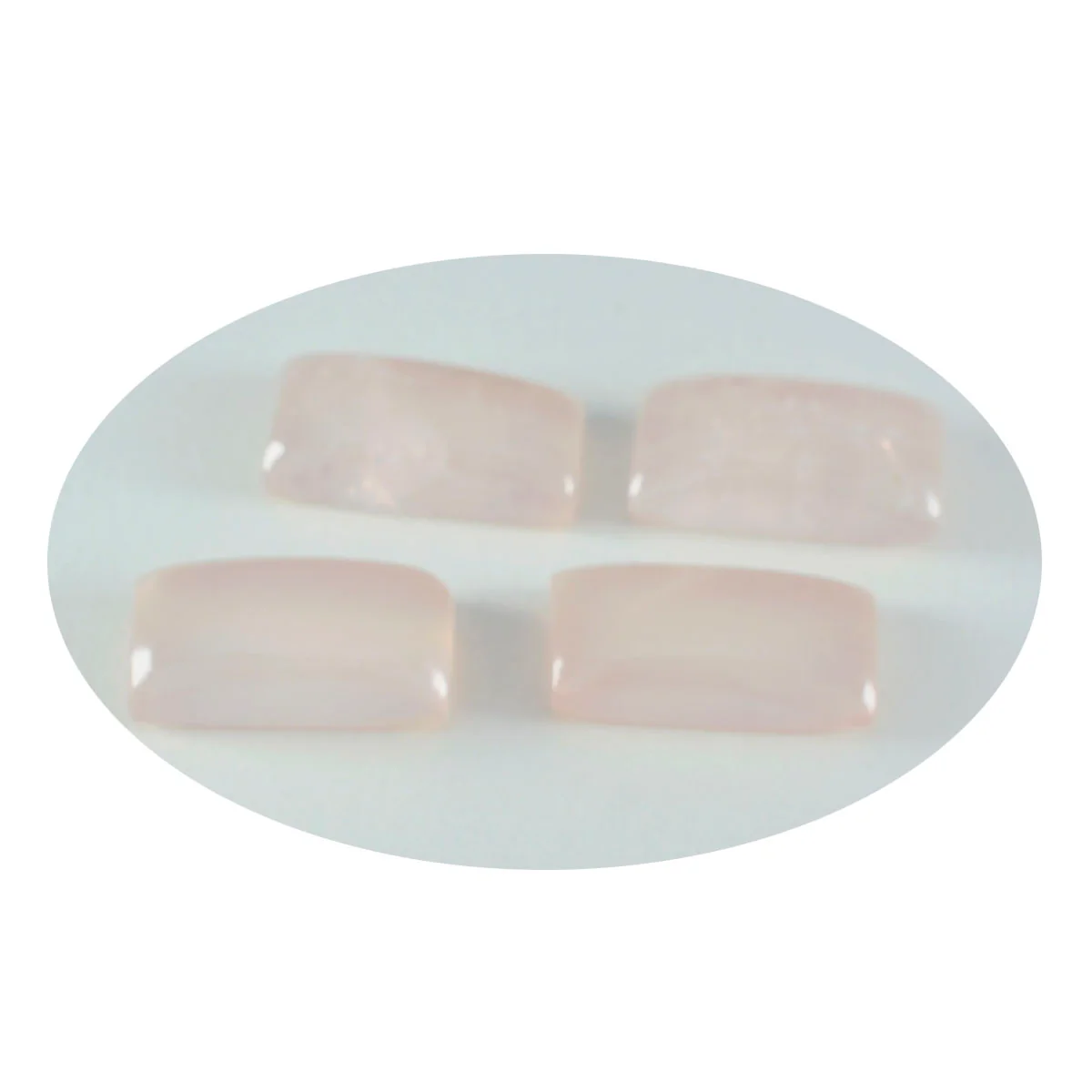 Rose Quartz 1PC Large 8x16 MM Baguette Cabochon Pink Sparkling semi Precious Gems