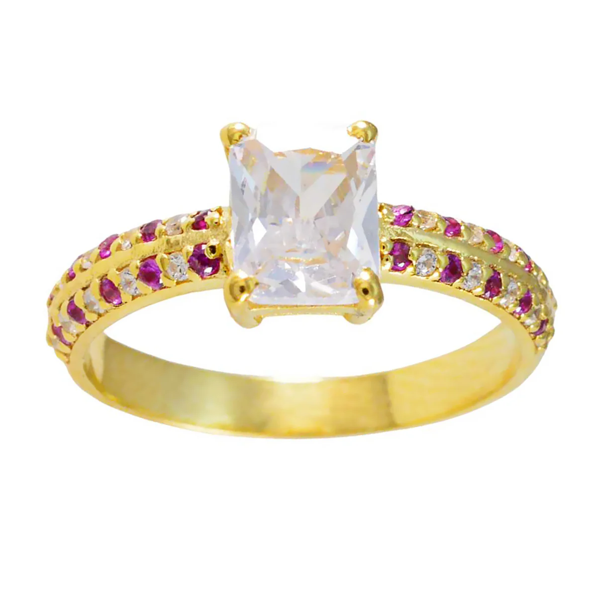 Ruby CZ Halo Latin American 925 Sterling Silver Red Gems Delicate Romantic Ring Jewellery - Image 3
