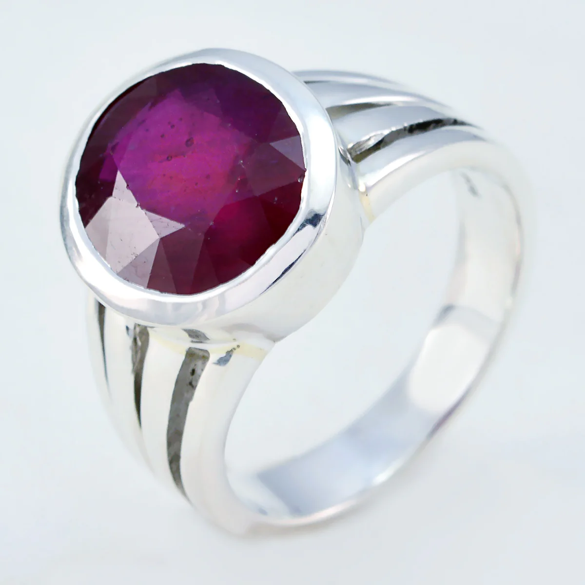 Ruby Cz Solitaire Moroccan 925 Silver Red Gemstone Essential Cultural Ring Jewelry - Image 2