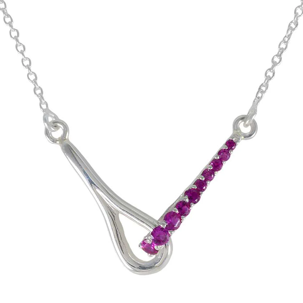 Ruby CZ Tiny Mexican Silver multiple Eliza Luxurious Red Pendant Jewelry