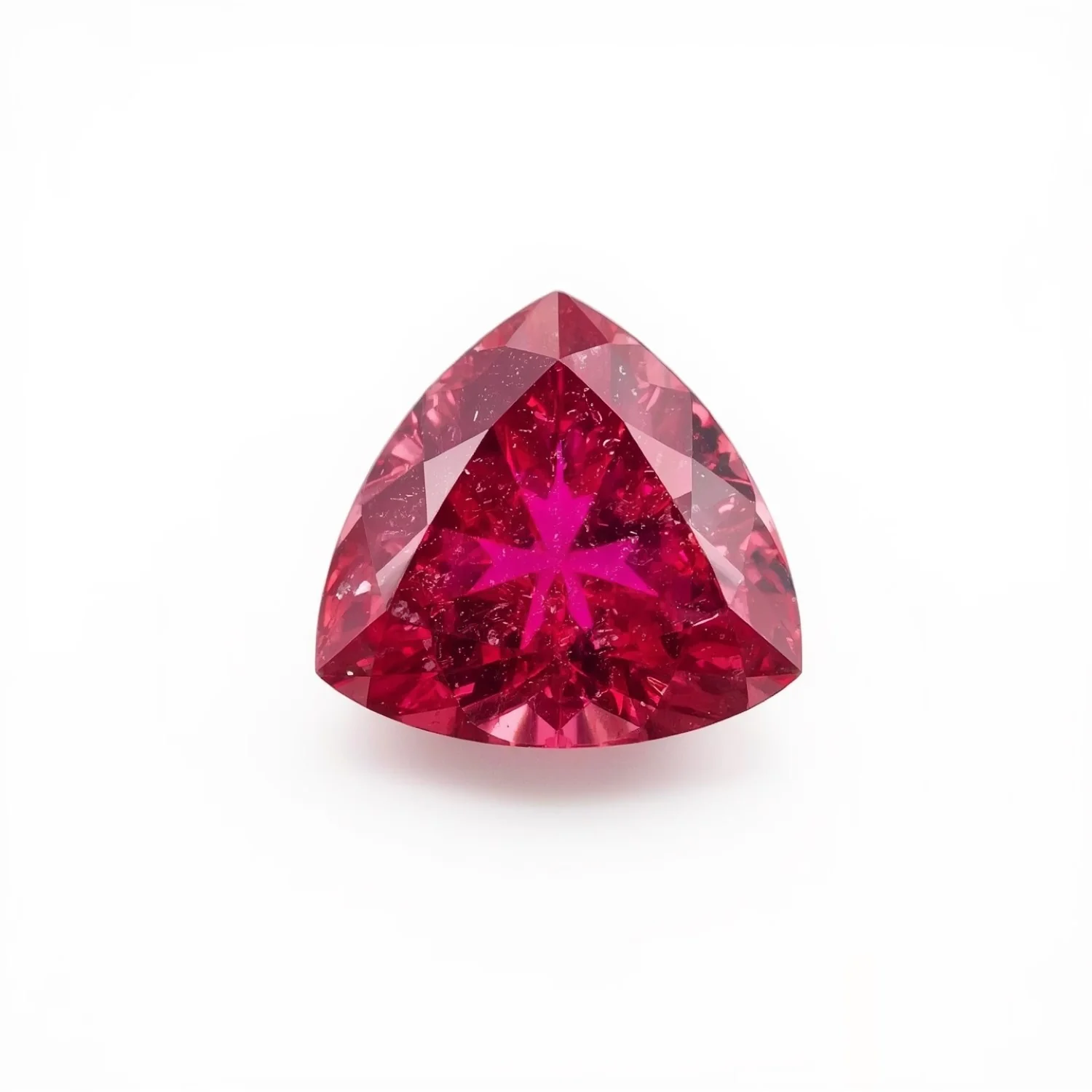 Ruby (GF) 10PC Tiny 4x4 MM Triangle Faceted Pink Brilliant Precious Loose Gems