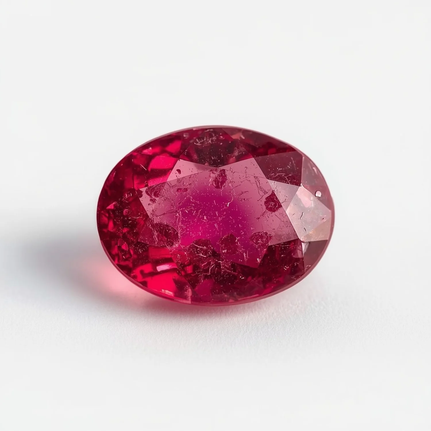 Ruby (GF) 1PC Large 10x14 MM Oval Faceted Pink Pure Precious Loose Gems - Image 2