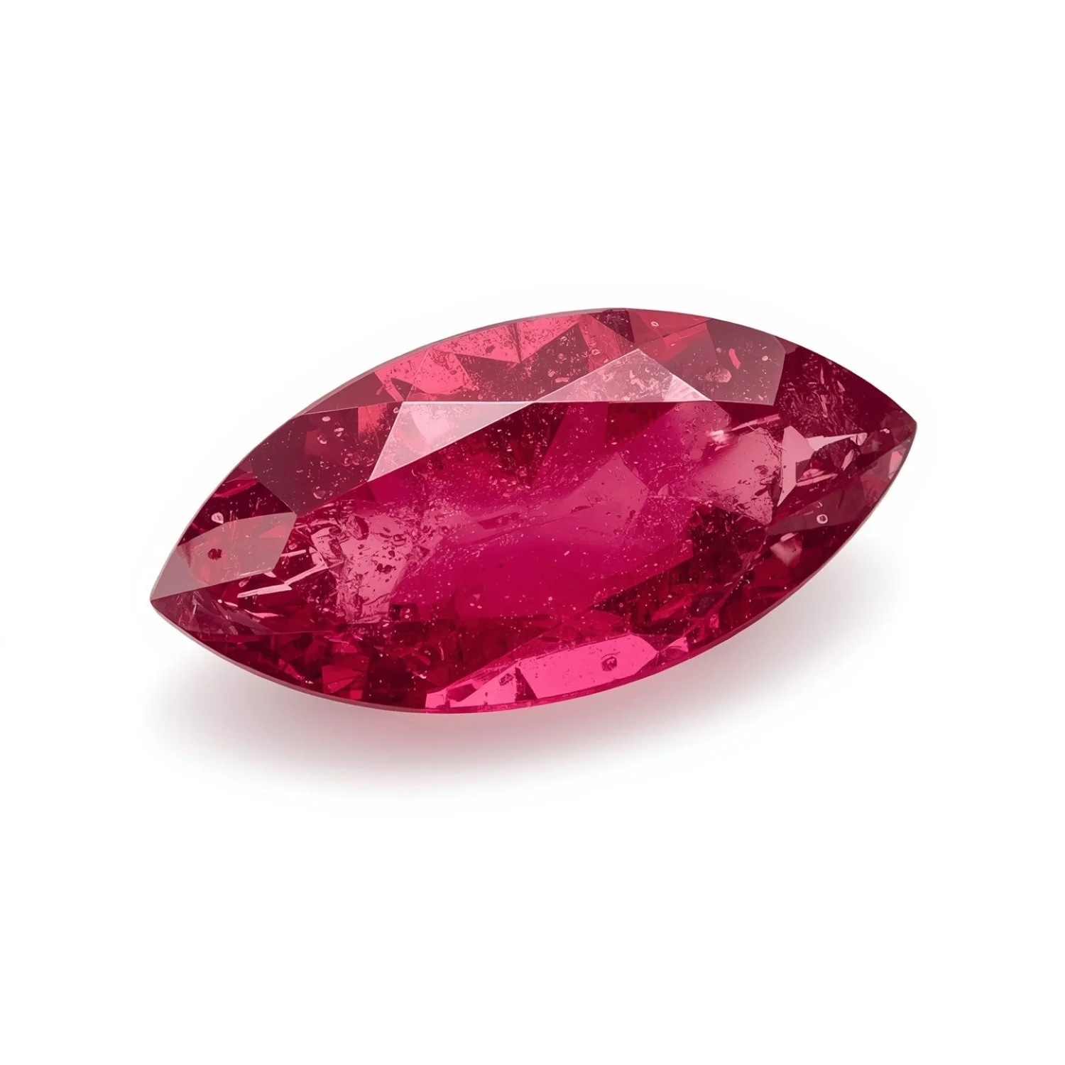 Ruby (GF) 1PC Medium 7x14 MM Marquise Faceted Pink Splendid Precious Loose Gemstone - Image 2