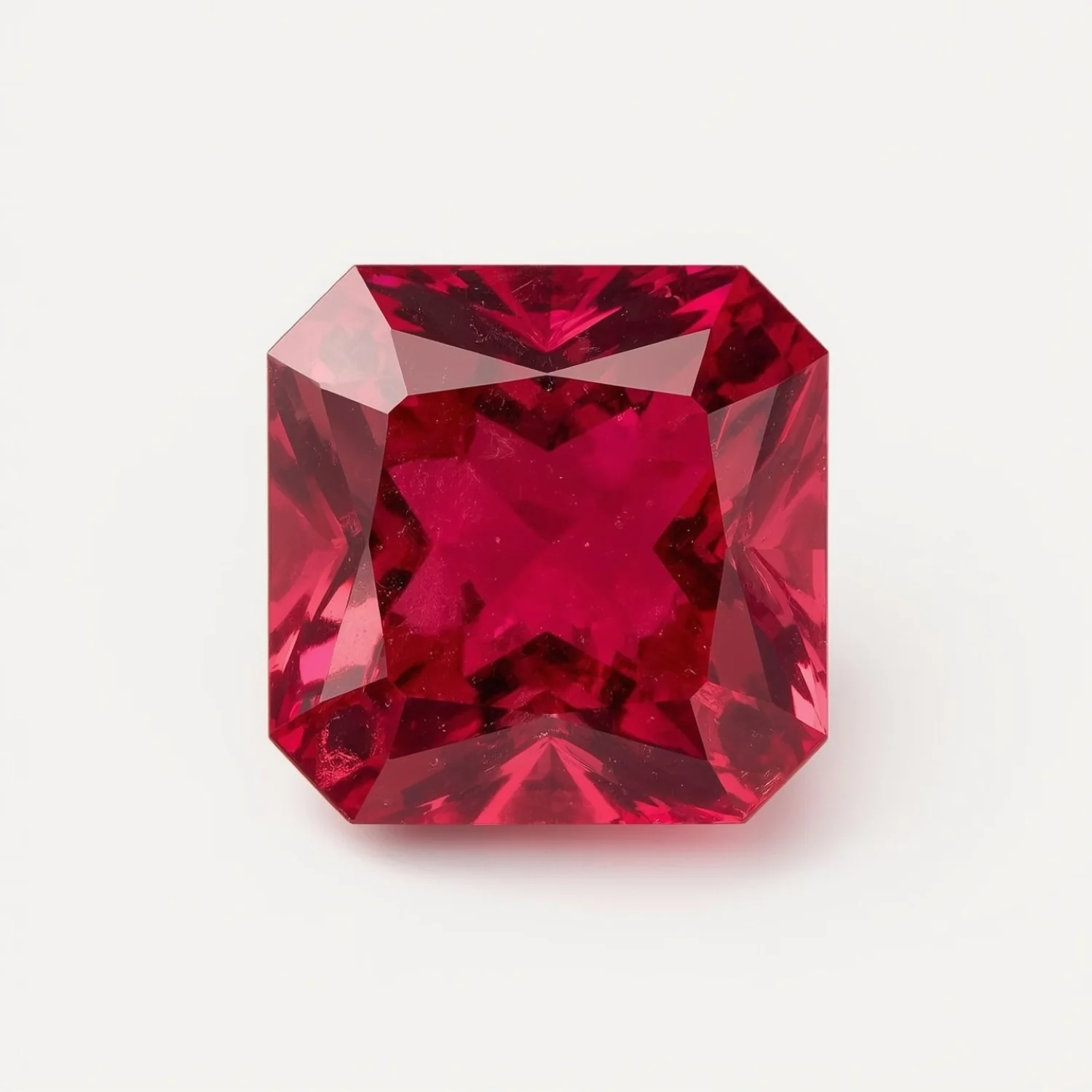 Ruby (GF) 1PC Small 7x7 MM Square Faceted Pink Splendid Precious Gems - Image 2