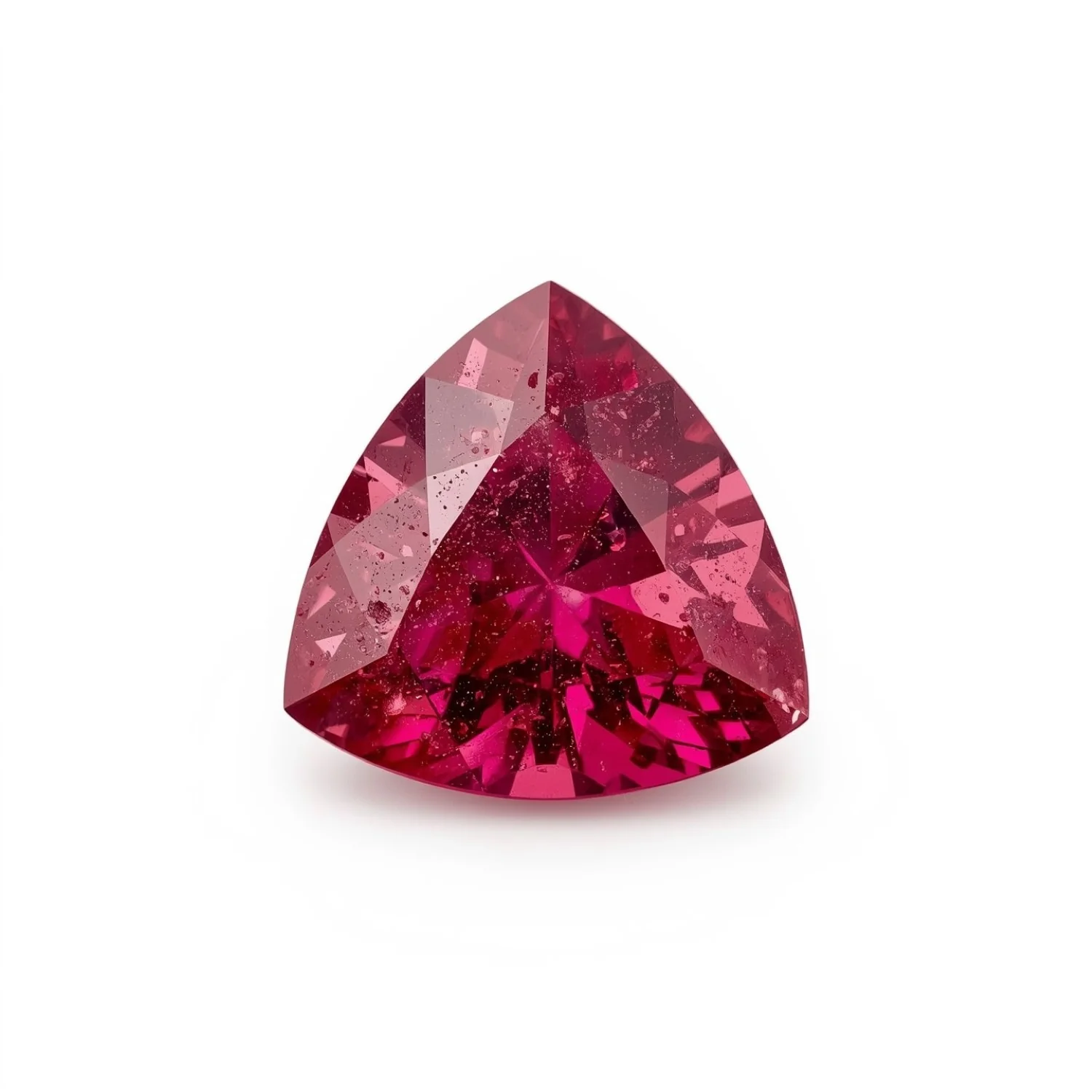 Ruby (GF) 1PC Small 7x7 MM Triangle Faceted Pink Splendid Precious Gems - Image 2