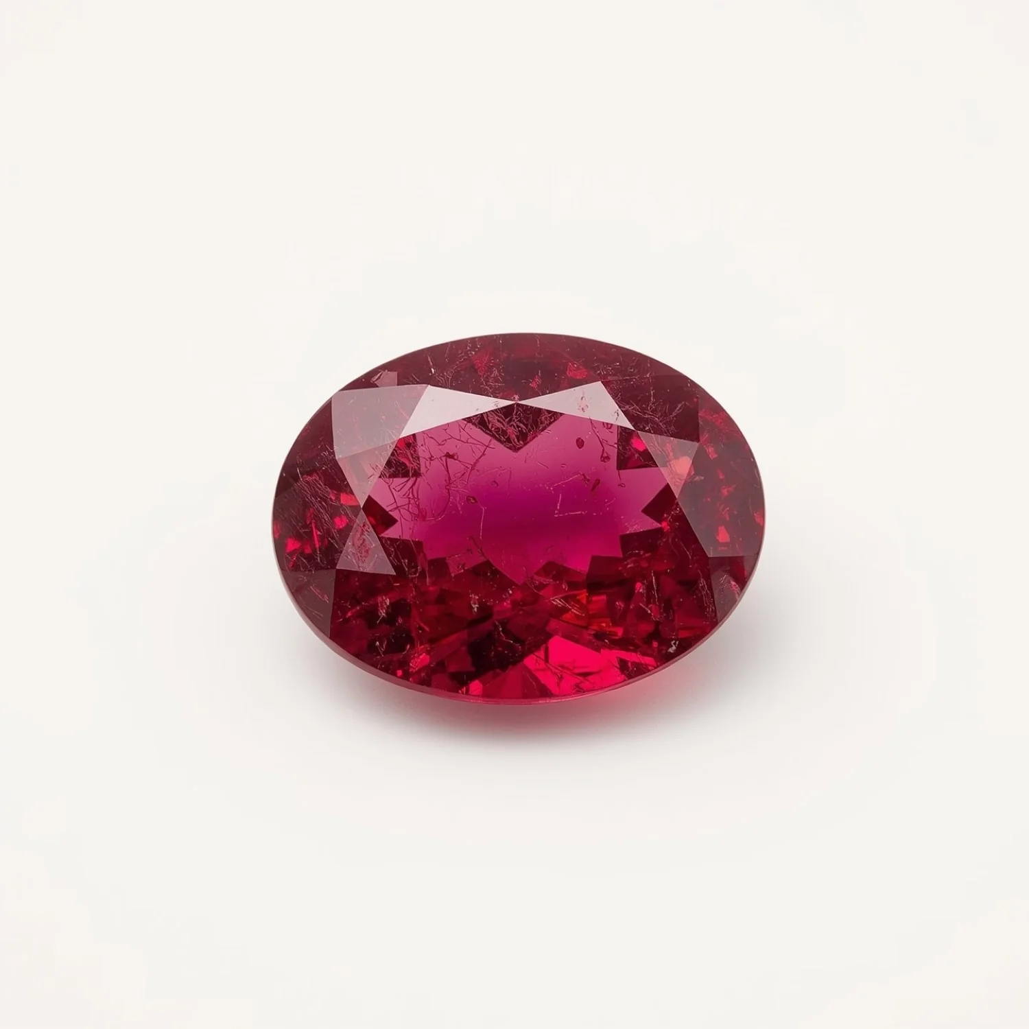 Ruby (GF) 1PC Tiny 3x5 MM Oval Faceted Pink Sparkling Precious Loose Gemstone - Image 2