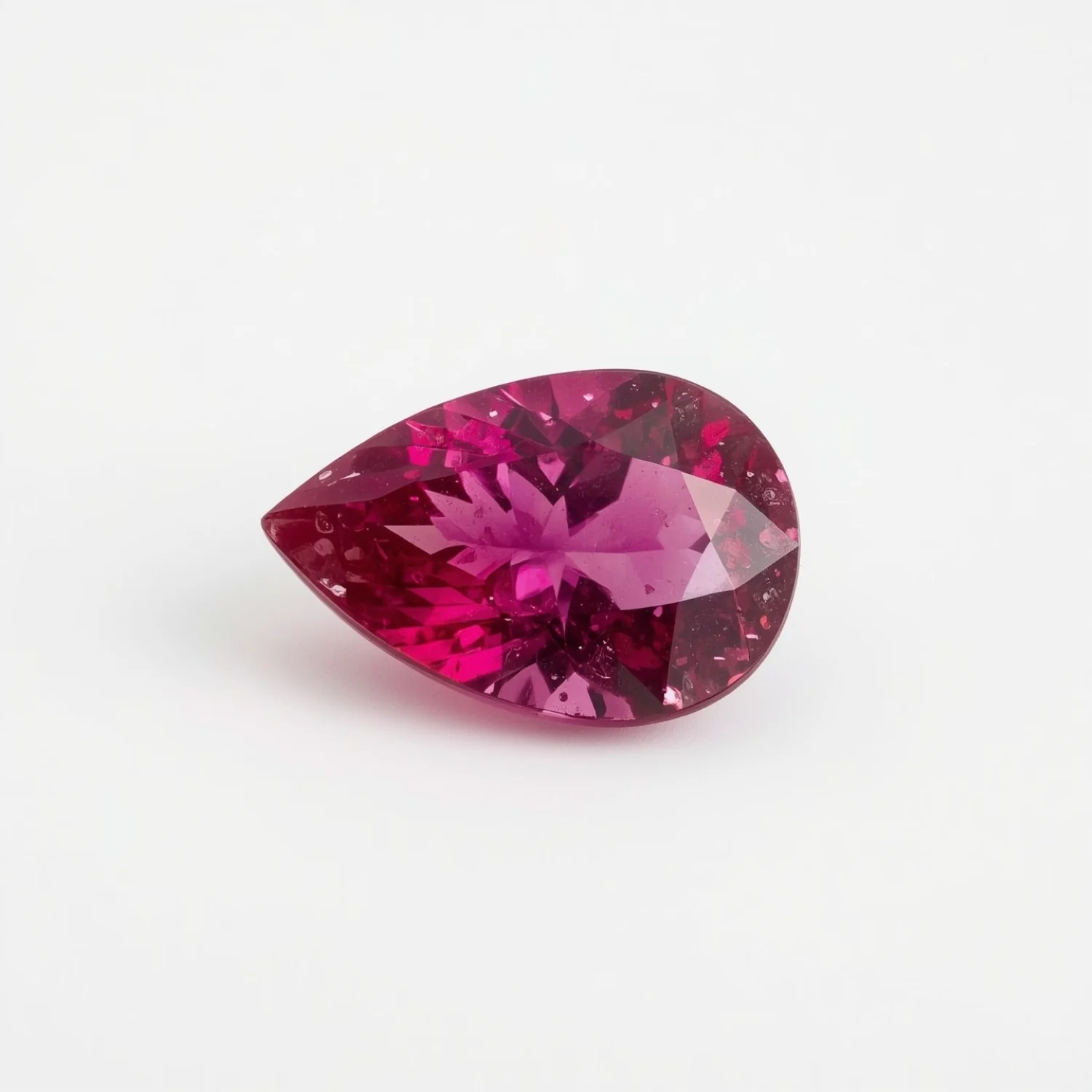 Ruby (GF) 1PC Tiny 5x7 MM Pear Faceted Pink Fiery Precious Loose Gemstone