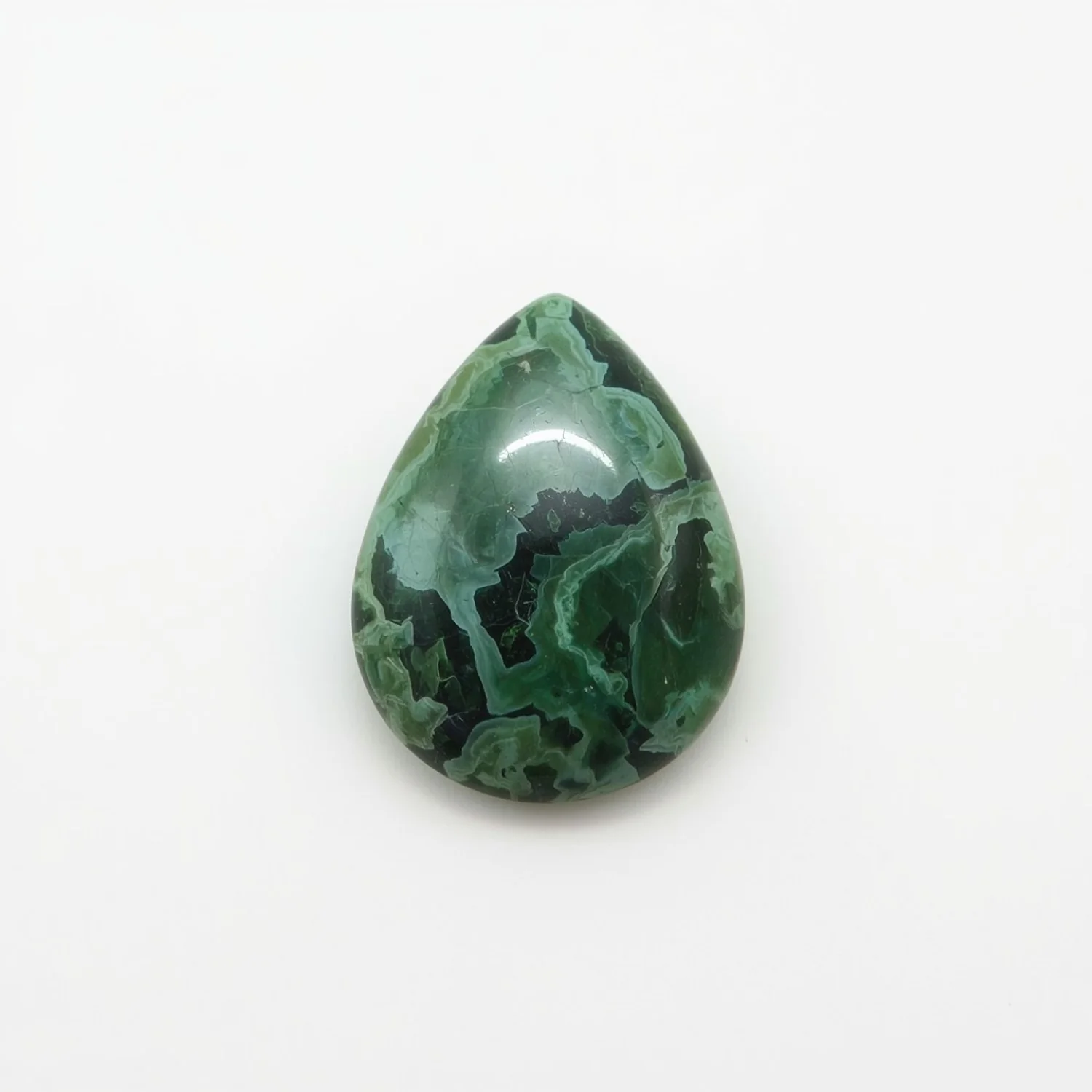 Serpentine 10PC Tiny 4x6 MM Pear Cabochon Green Splendid semi Precious Loose Gemstone - Image 2