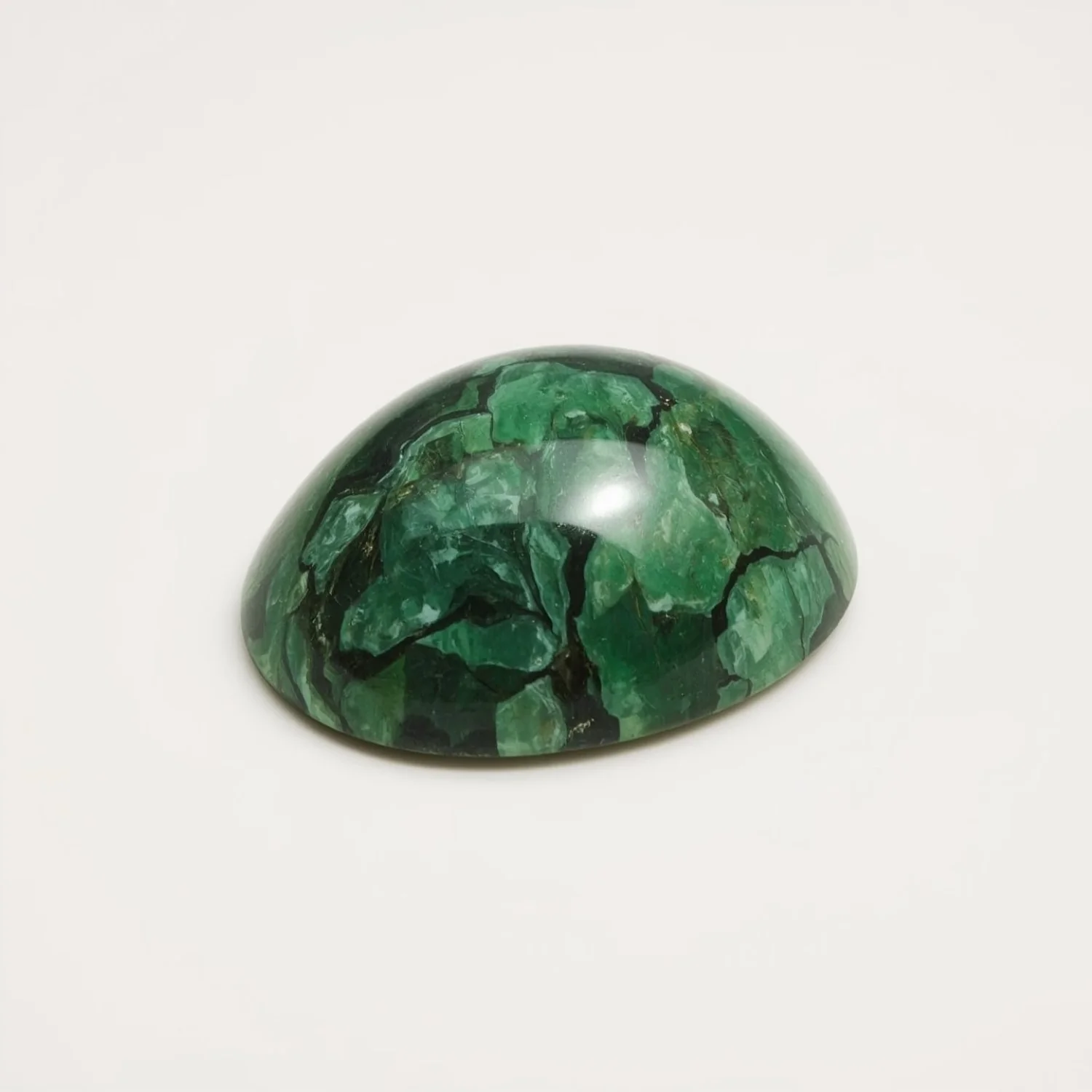 Serpentine 1PC Large 11x11 MM Cushion Cabochon Green Natural semi Precious Semi Precious Gemstone - Image 2