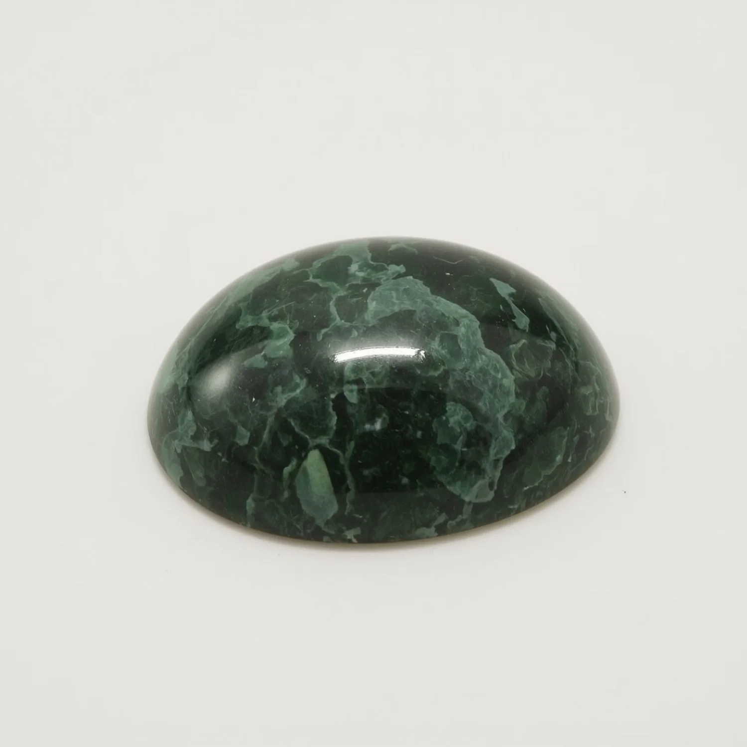 Serpentine 1PC Large 9x11 MM Oval Cabochon Green Lustrous semi Precious Semi Precious Gemstone - Image 2