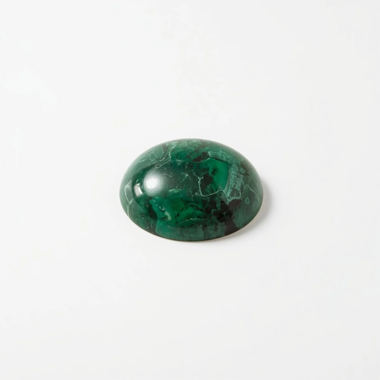 Serpentine 1PC Small 7x7 MM Round Cabochon Green Fiery semi Precious Gems