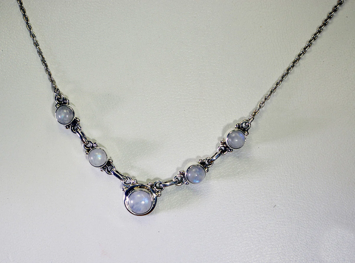 simply 925 Solid Sterling Silver fine-looking genuine White Necklace gift UK