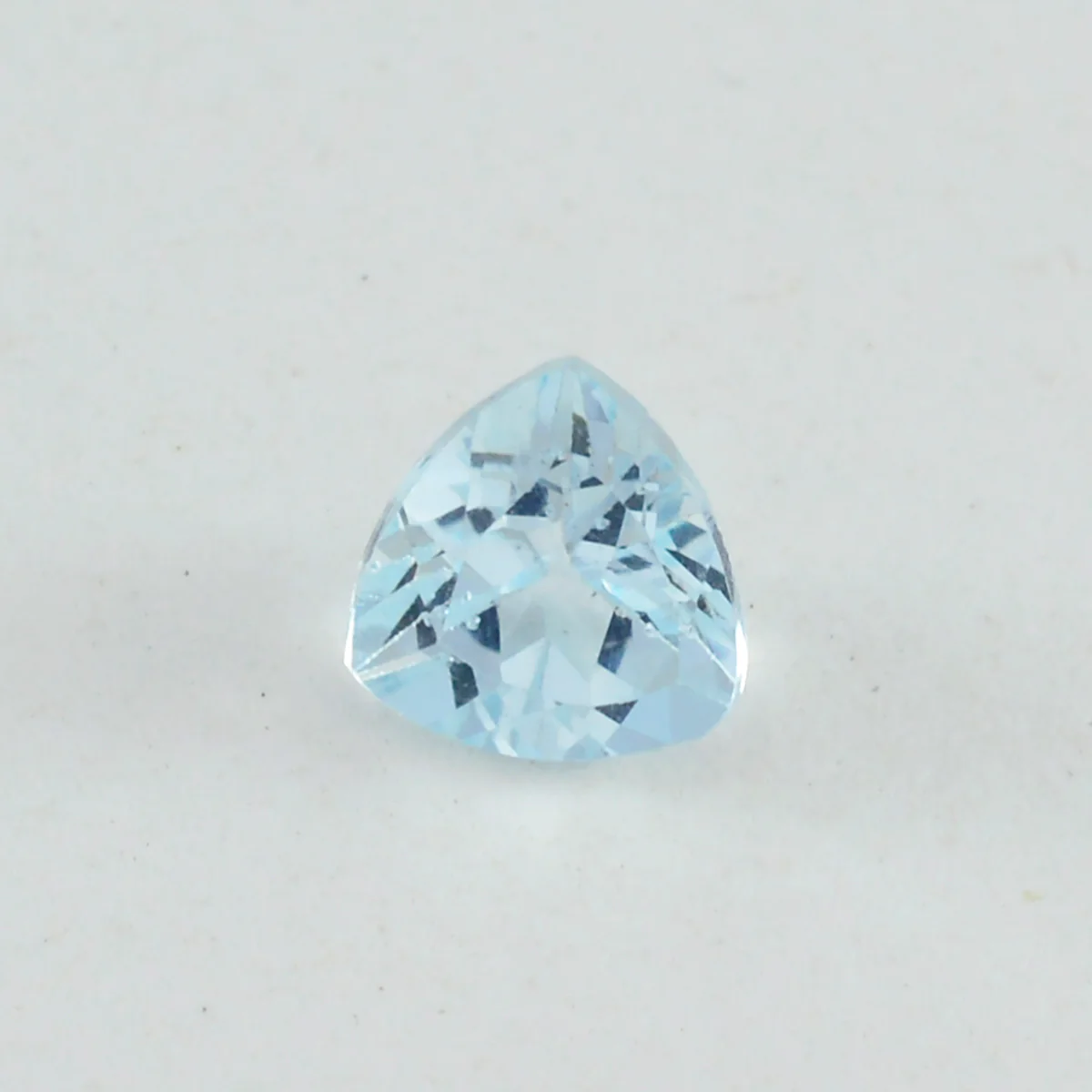 Sky Blue Topaz 1PC Large 12x12 MM Triangle Faceted Blue High-Quality Semi Precious Loose Gemstones