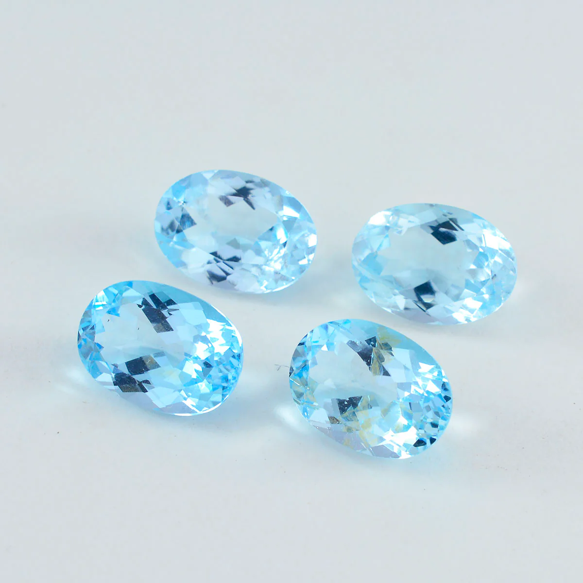Sky Blue Topaz 1PC Large 9x11 MM Oval Faceted Blue Genuine Semi Precious Loose Gems - Image 3