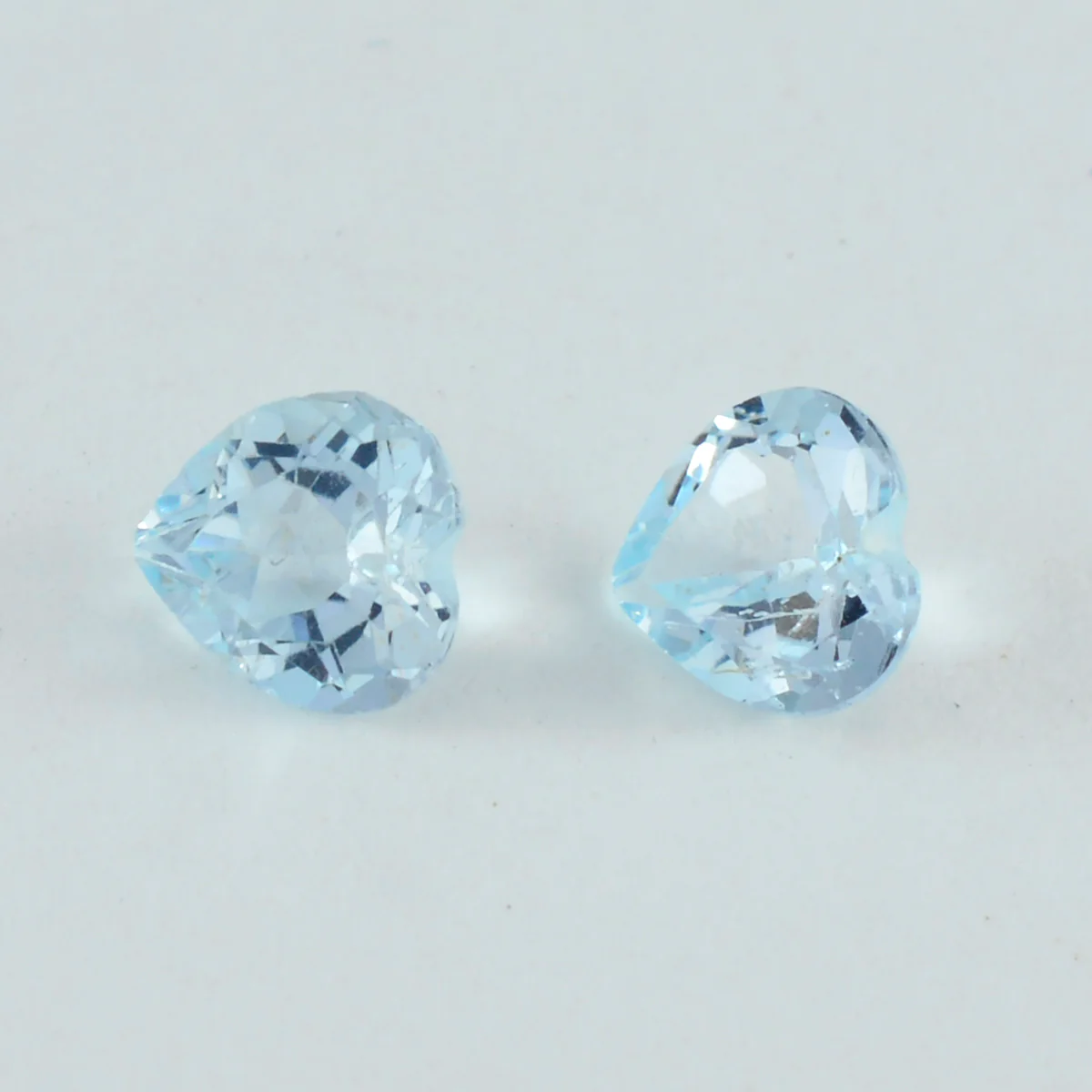 Sky Blue Topaz 1PC Small 8x8 MM Heart Faceted Blue Luster Semi Precious Loose Gemstones - Image 4