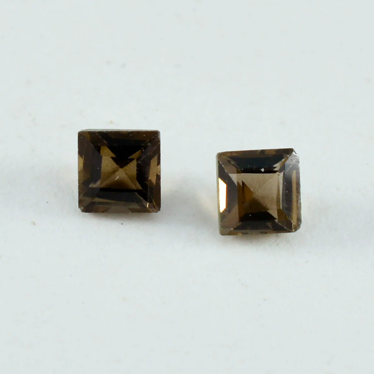 Smoky Quartz 10PC Tiny 3x3 MM Square Faceted Brown Fiery Semi Precious Gems - Image 4