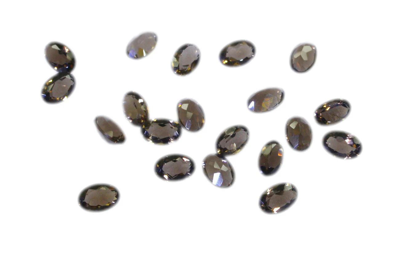 Smoky Quartz 10PC Tiny 3x5 MM Oval Faceted Brown Splendid Semi Precious Gems - Image 3