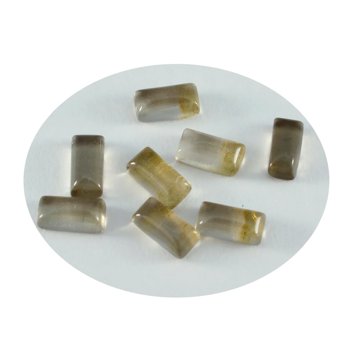 Smoky Quartz 10PC Tiny 3x6 MM Baguette Cabochon Brown High-Quality semi Precious Loose Gems