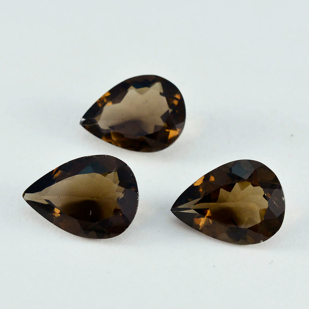 Smoky Quartz 1PC Chunky 12x16 MM Pear Faceted Brown Superior Semi Precious Loose Gemstone - Image 4