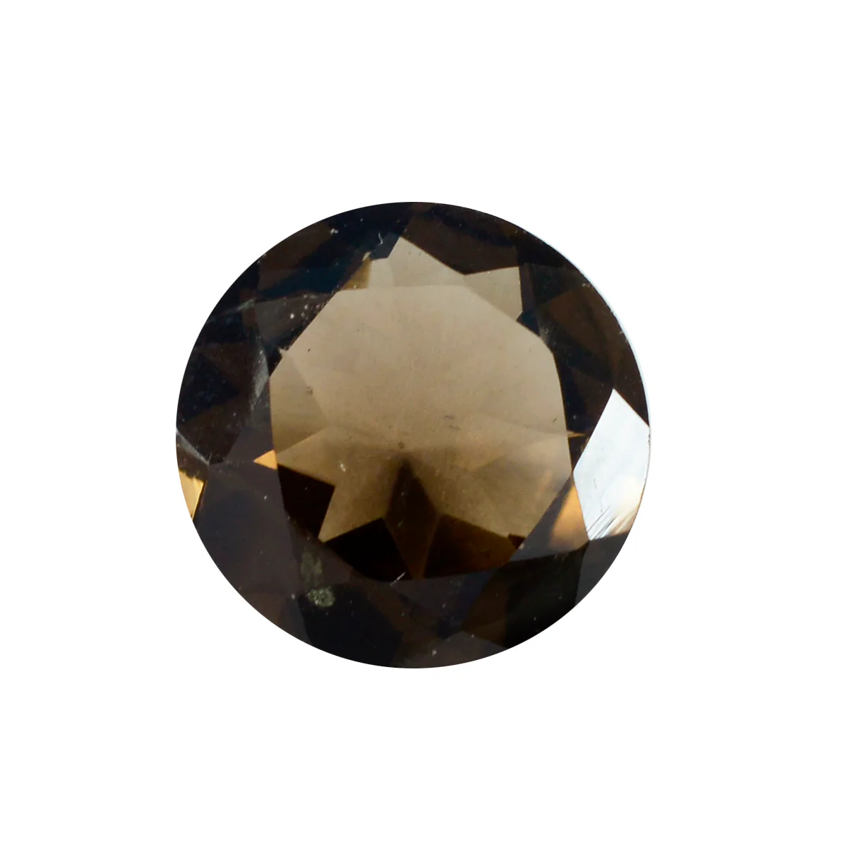 Smoky Quartz 1PC Chunky 13x13 MM Round Faceted Brown Natural Semi Precious Loose Gemstone - Image 2