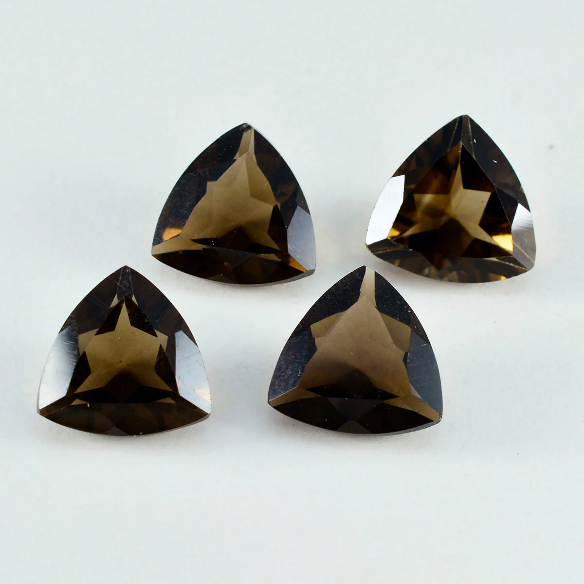 Smoky Quartz 1PC Chunky 13x13 MM Triangle Faceted Brown Natural Semi Precious Loose Gemstone - Image 4